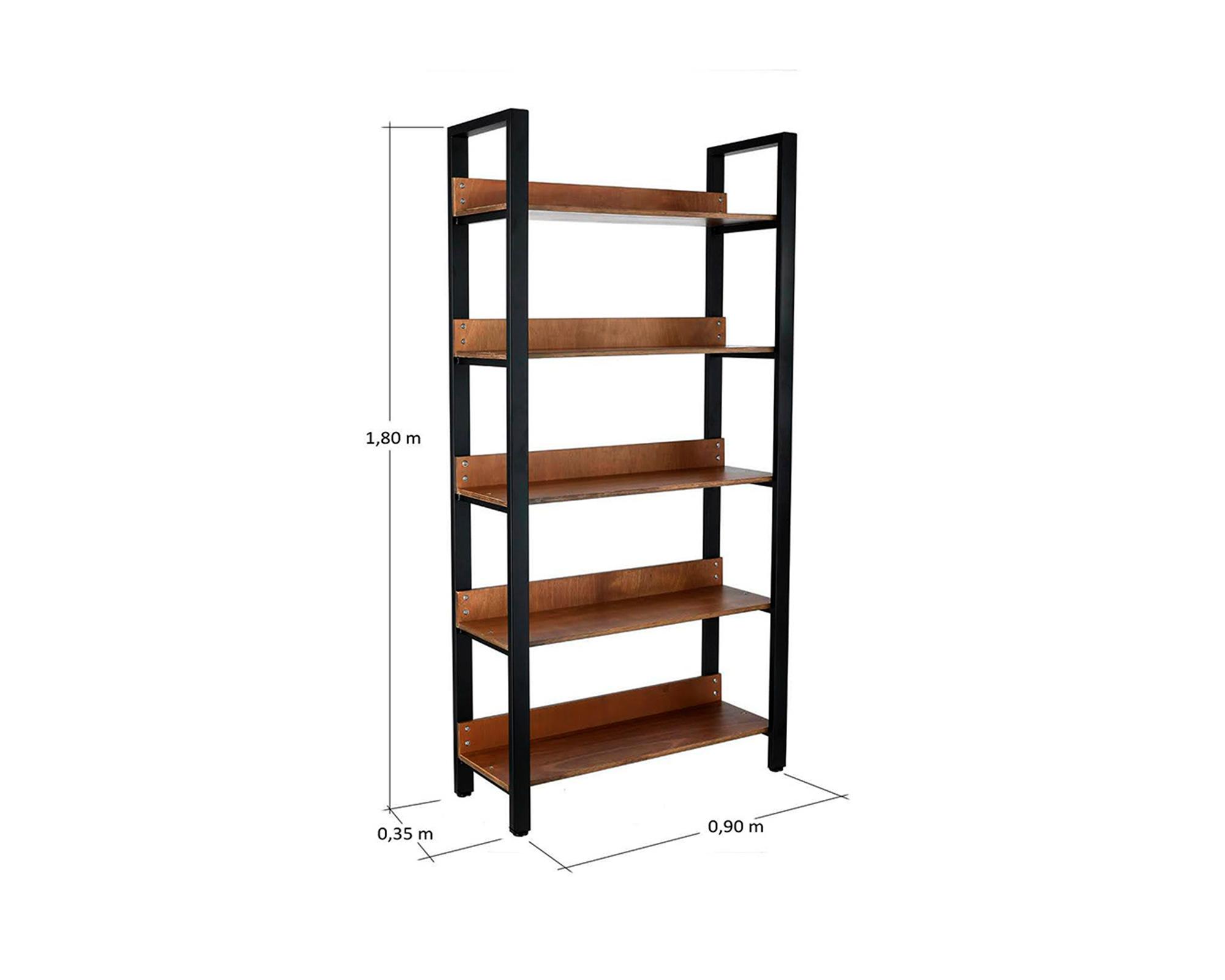 Estante acero/ madera 5 niveles Auto-Deco-3