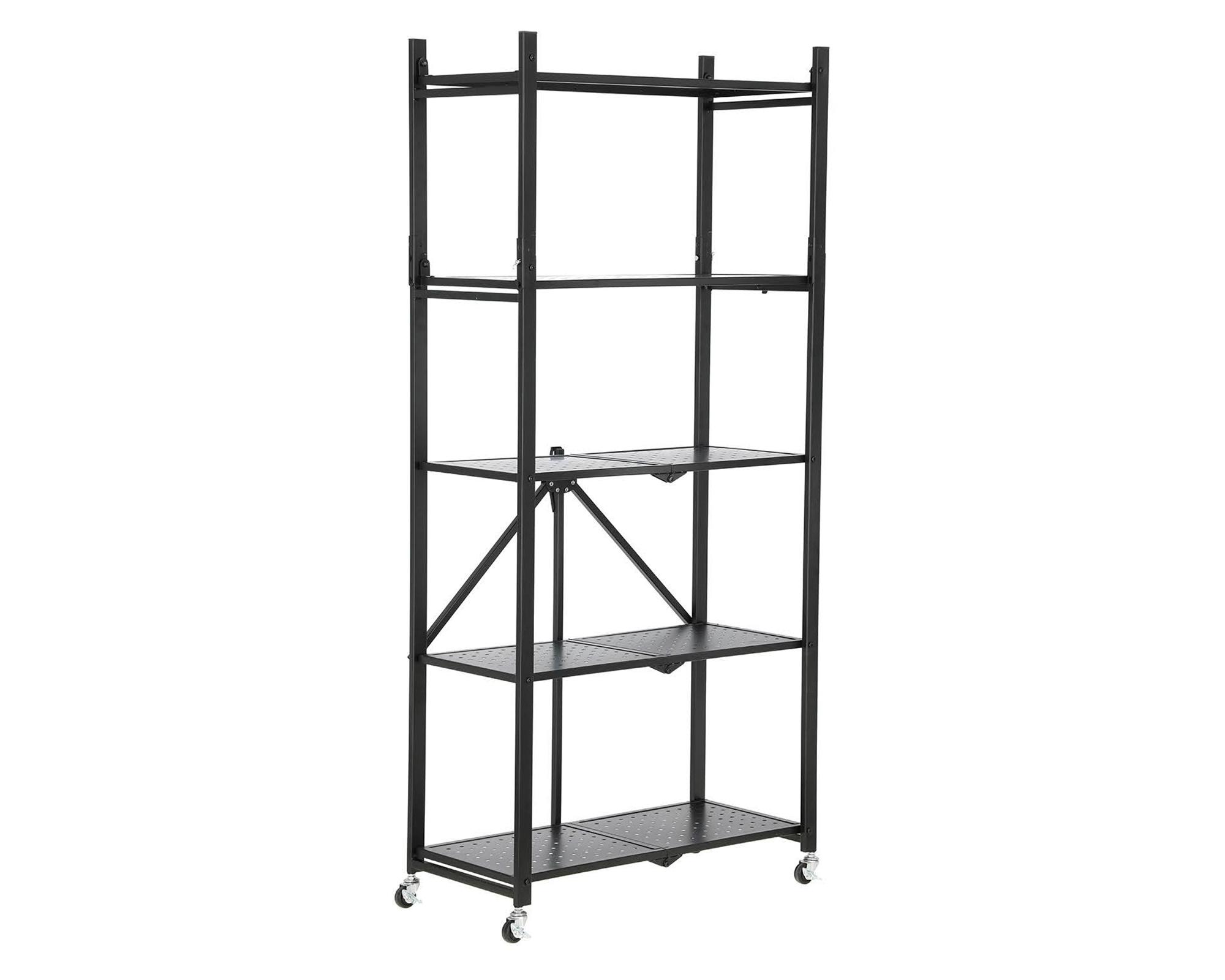 Estante plegable 5 repisas Auto Flex negro-1