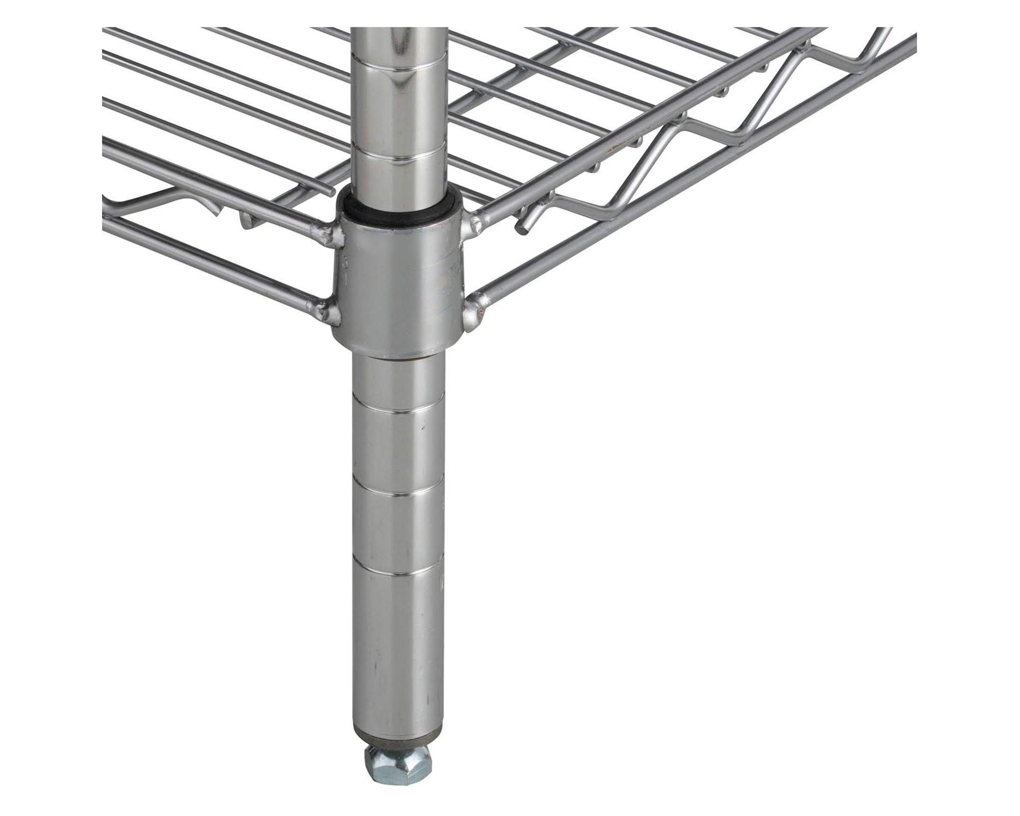 Estante perchero acero cromado 3 repisas OLYC183663-3-4