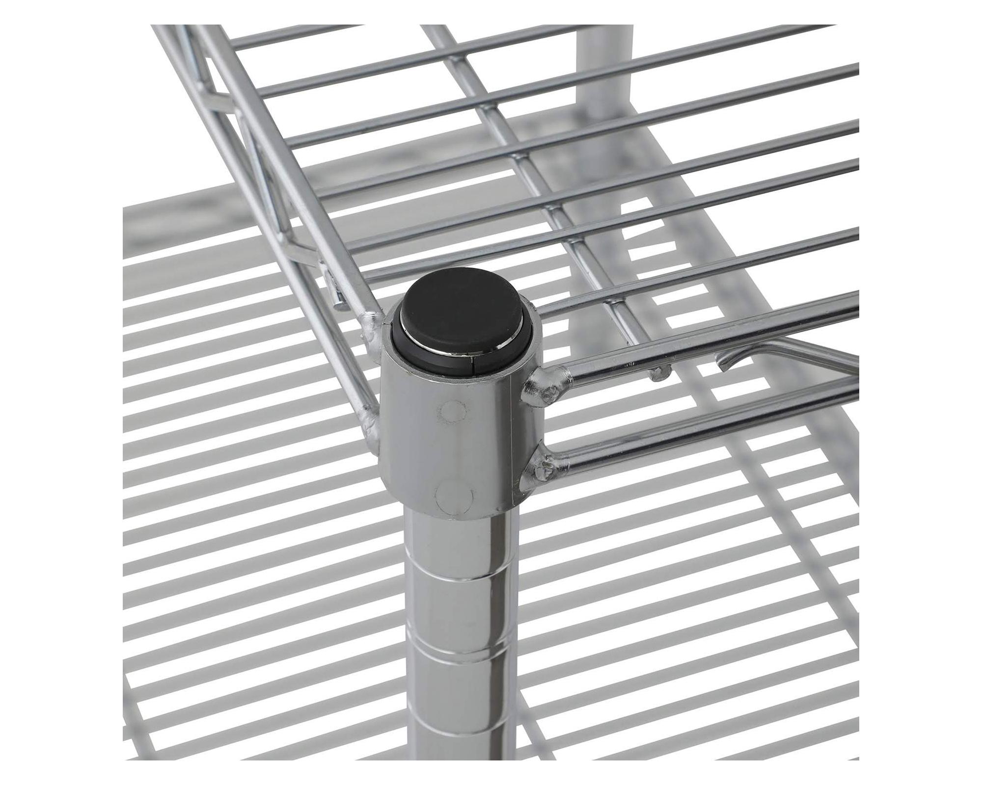 Estante acero cromado 5 repisas OLYC183674-5-5