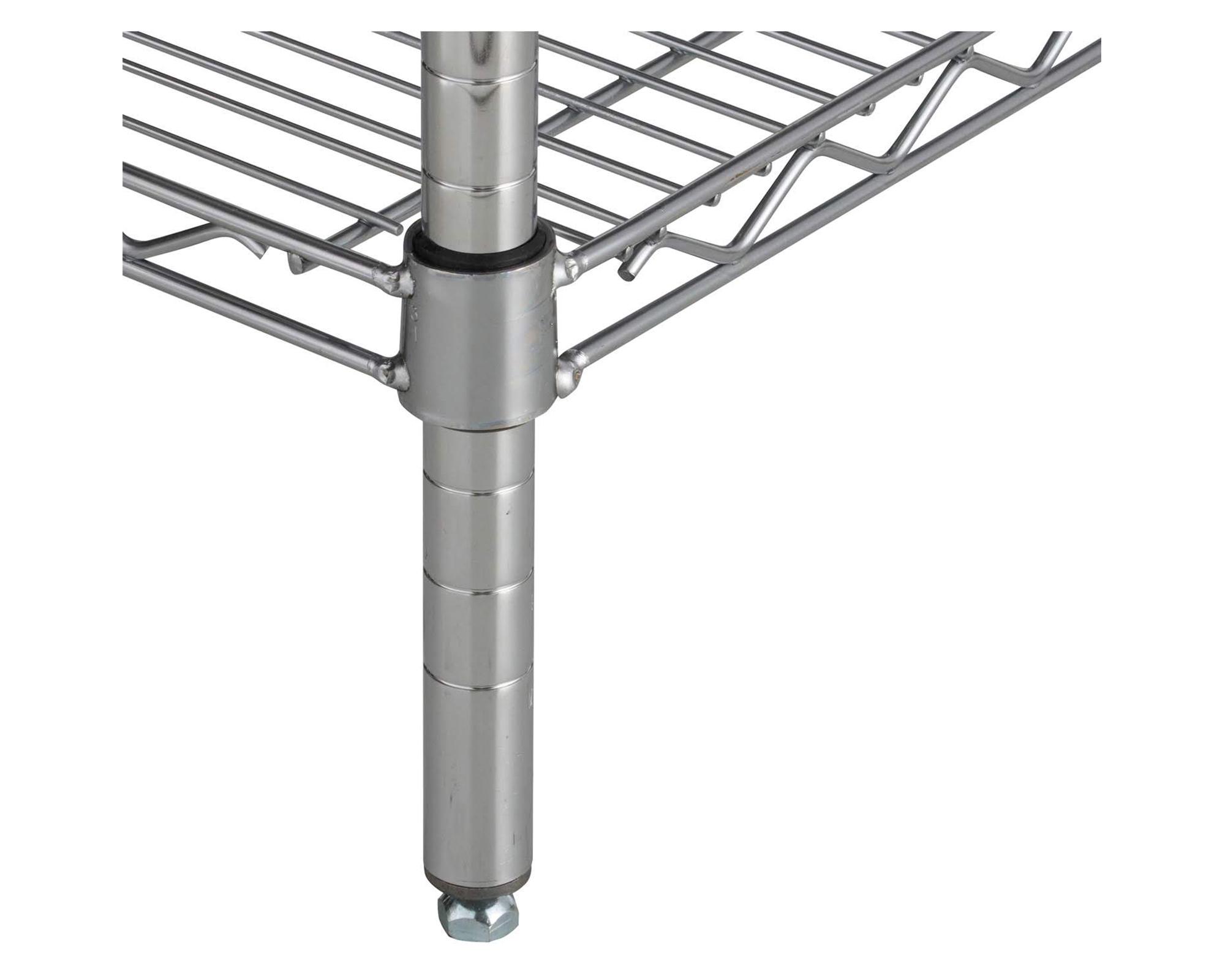 Estante acero cromado 5 repisas OLYC183674-5-4