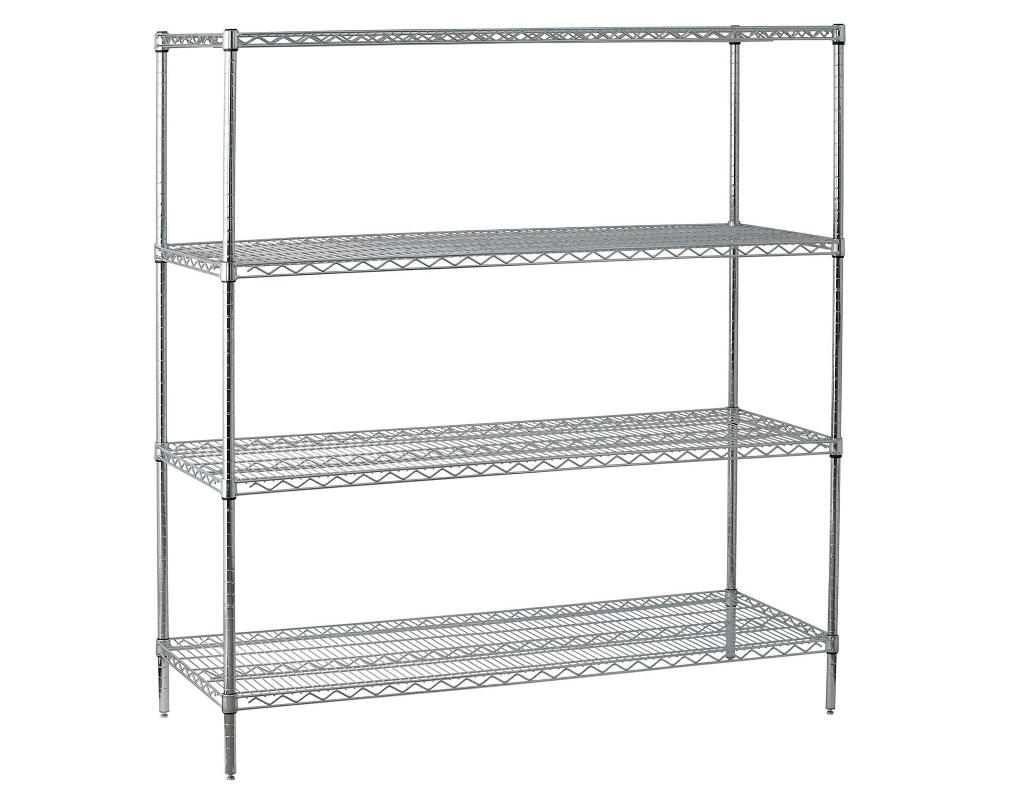 Estante 4 repisas OLYC186063-4 cromado-1