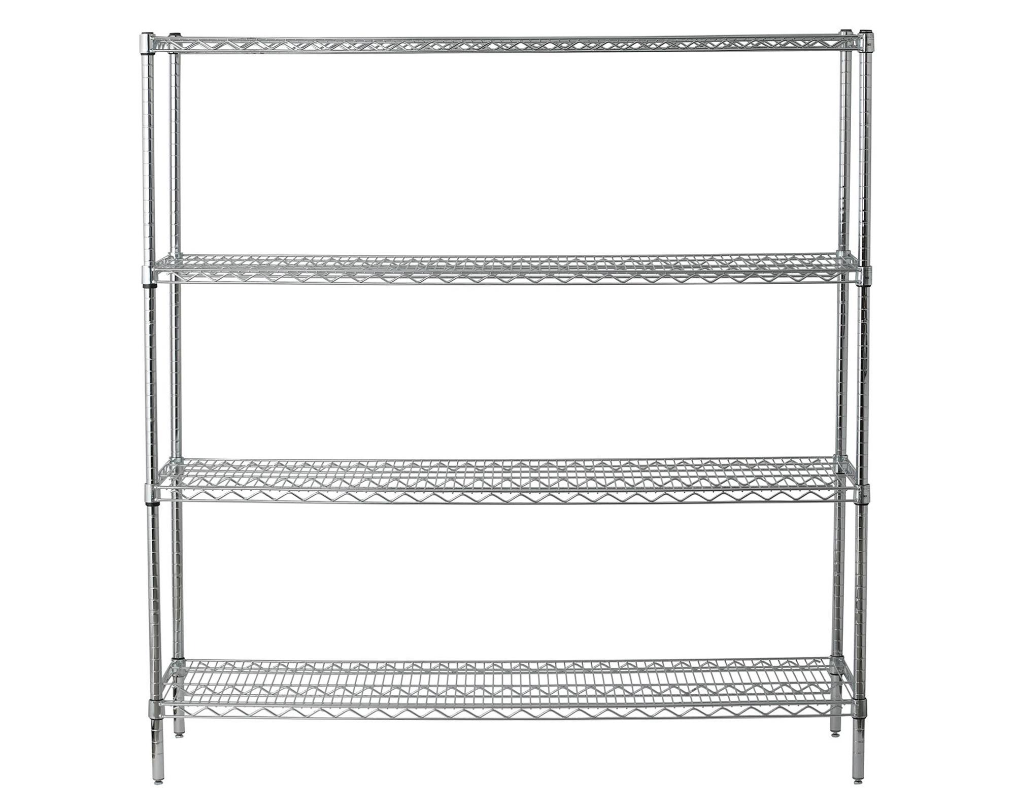 Estante 4 repisas OLYC186063-4 cromado-0