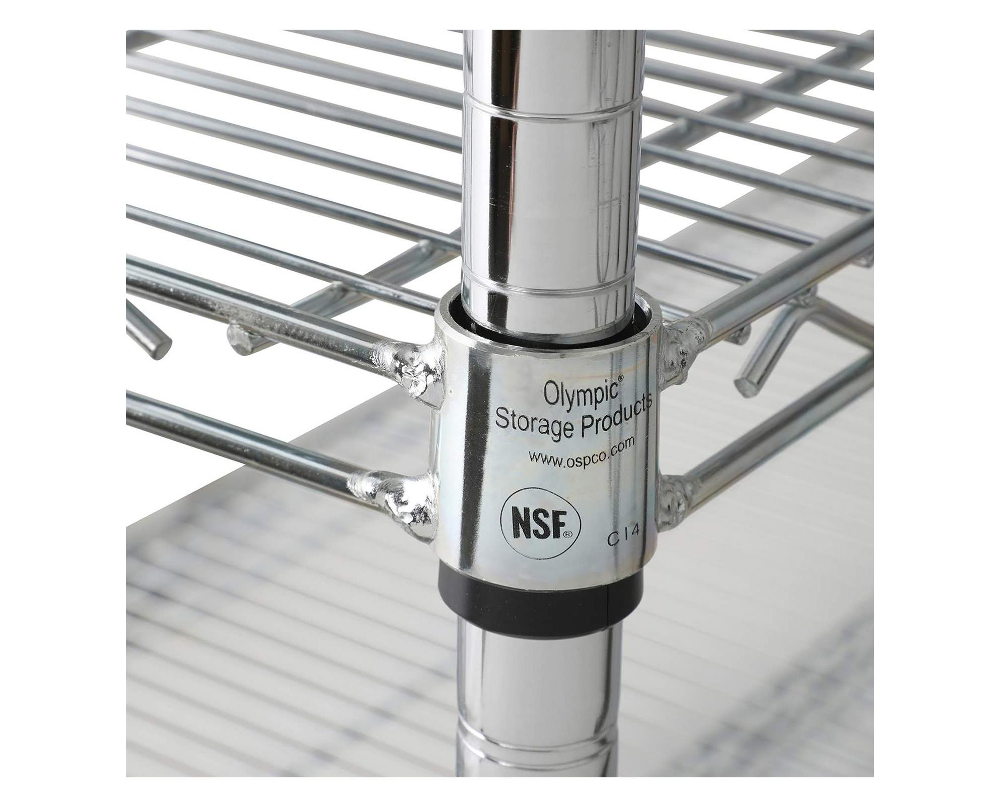 Estante 4 repisas OLYC186063-4 cromado-3