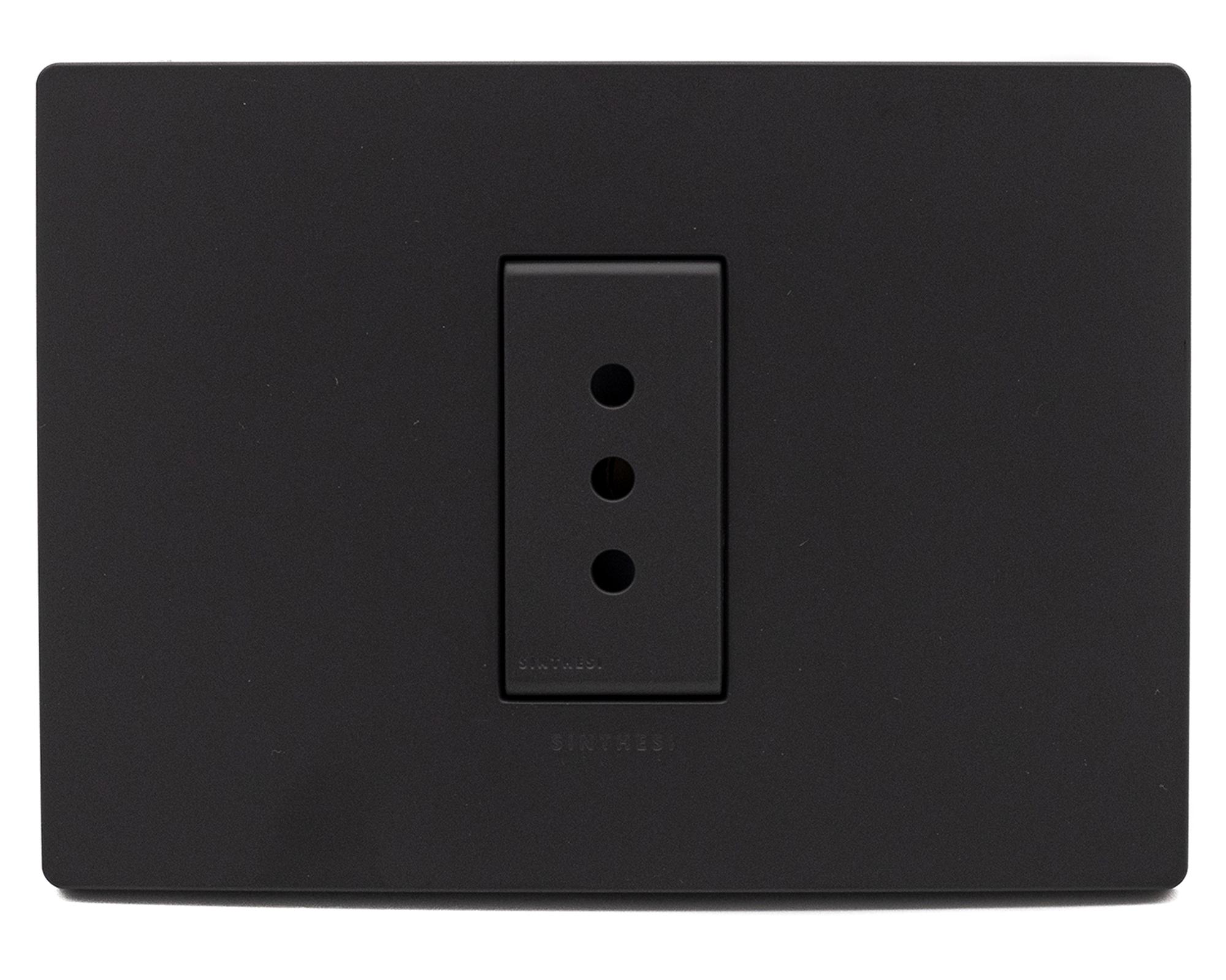 Toma corriente simple S33 10A 2500W noir mate-0
