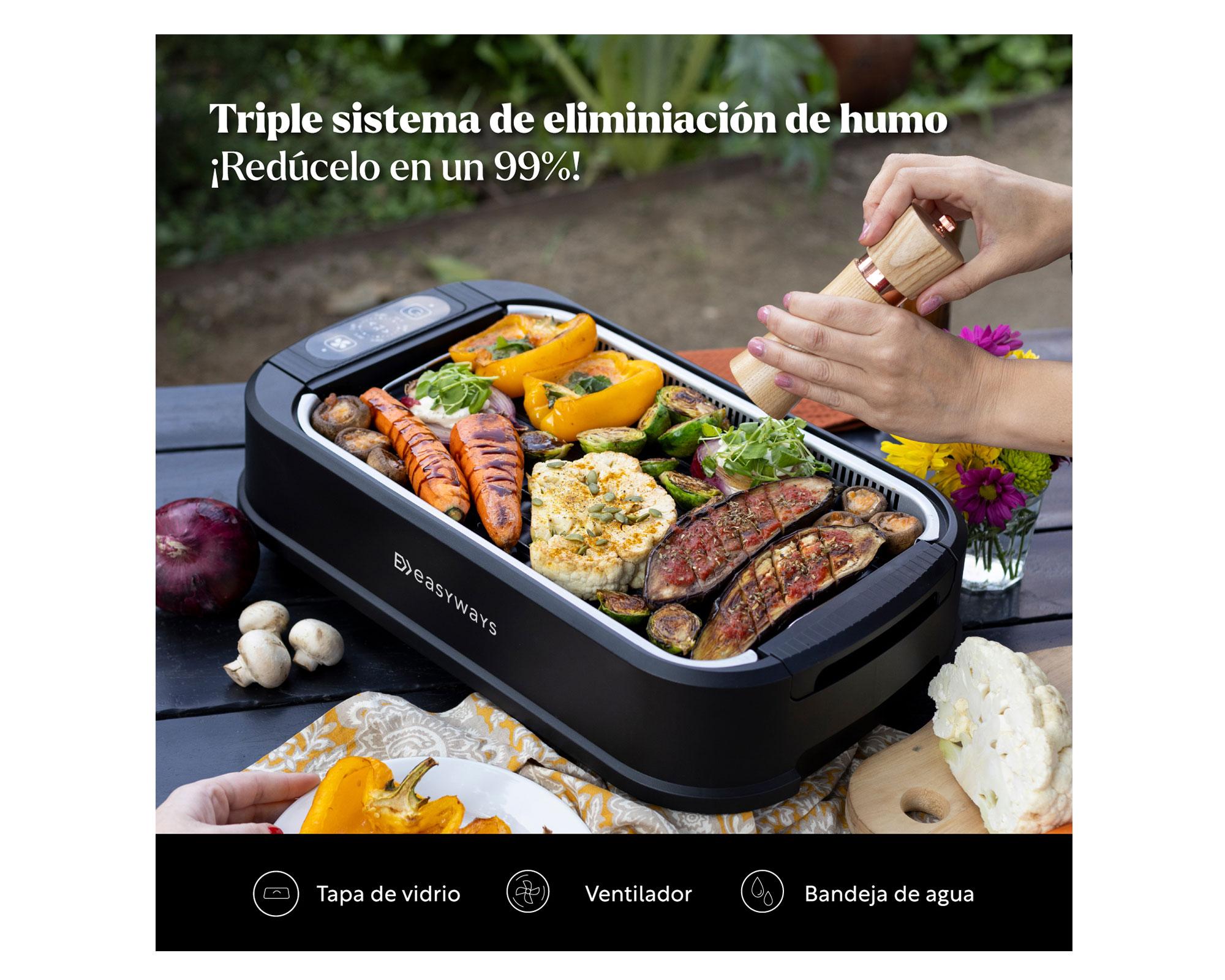 Parrilla eléctrica Smokeless Grill Master-6