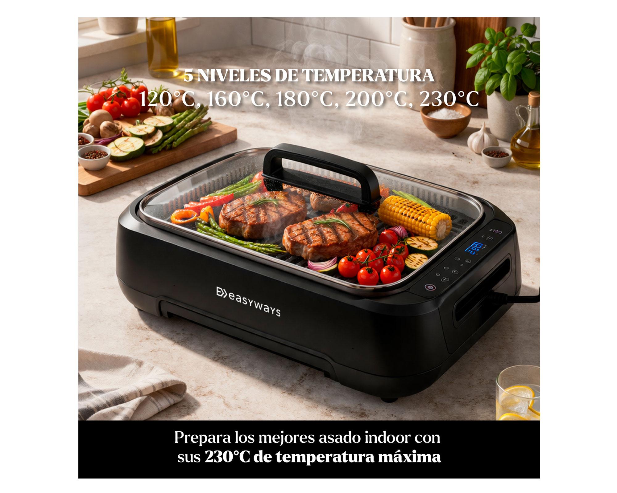 Parrilla eléctrica Smokeless Grill Master-4