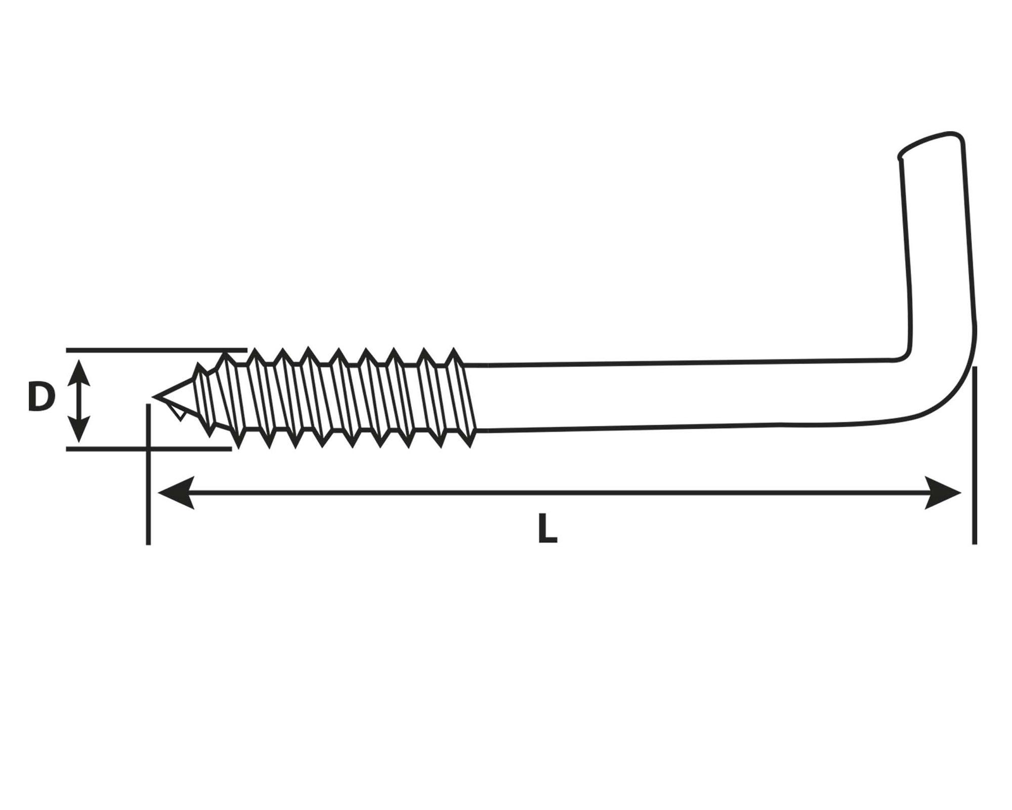 Tornillo escuadra 3.3 x 2'' cobrizado 5 unidades-3