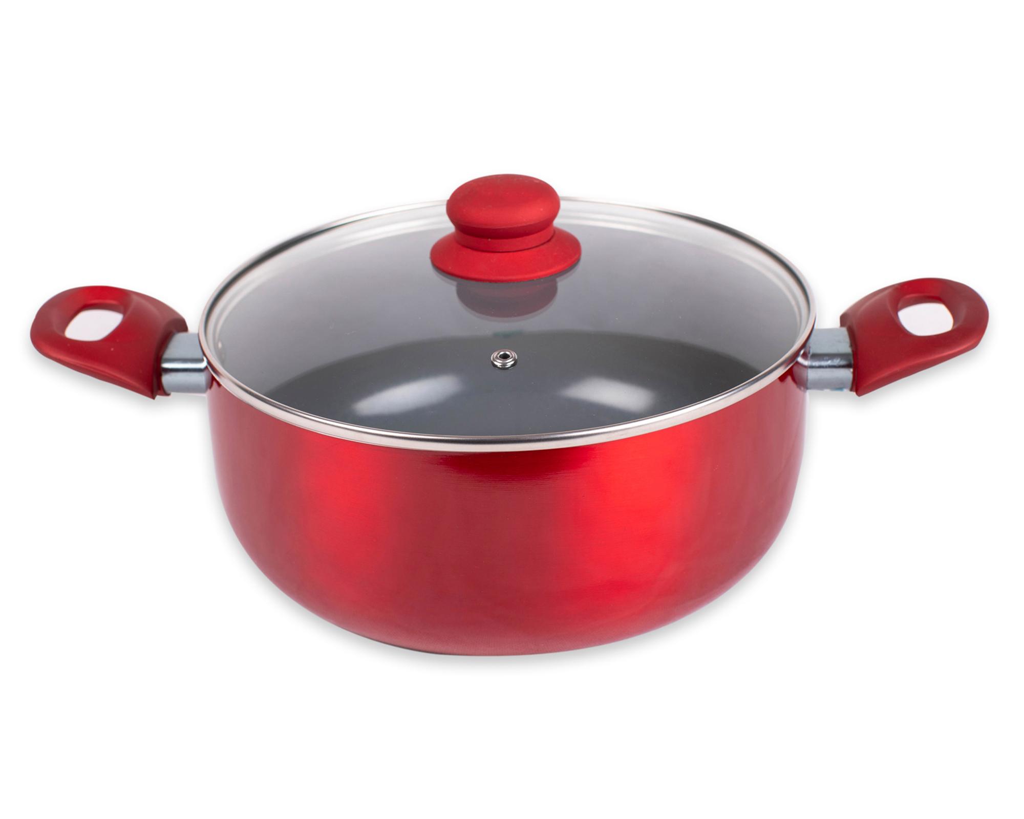 Batería Cocina 7 piezas Montecarlo rojo-2