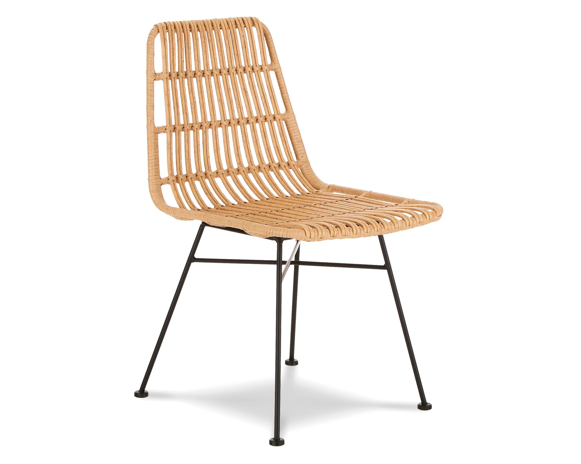 Silla comedor terraza ratan Creta natural-1