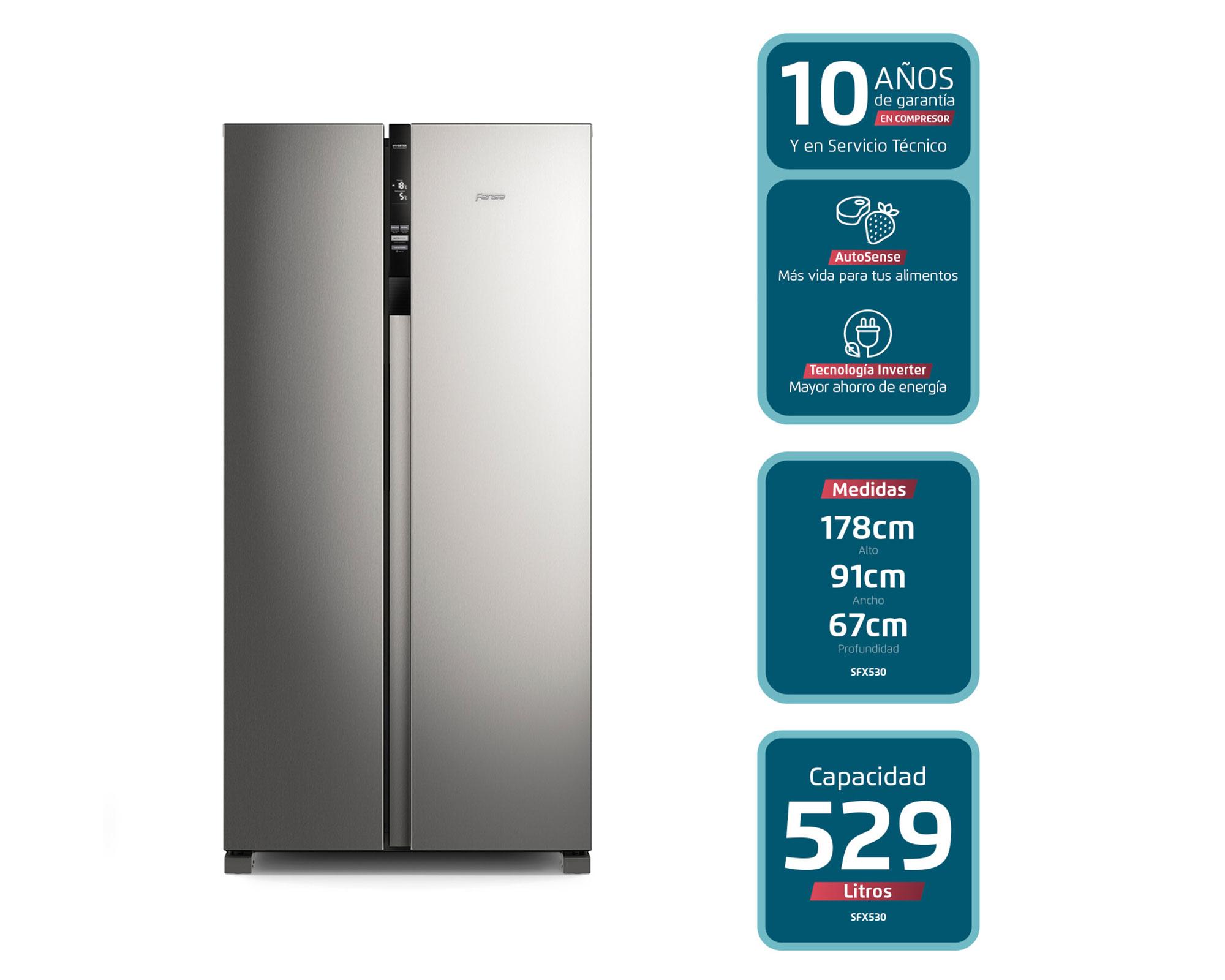 Refrigerador Side by side no frost SFX530B 529 lt-3