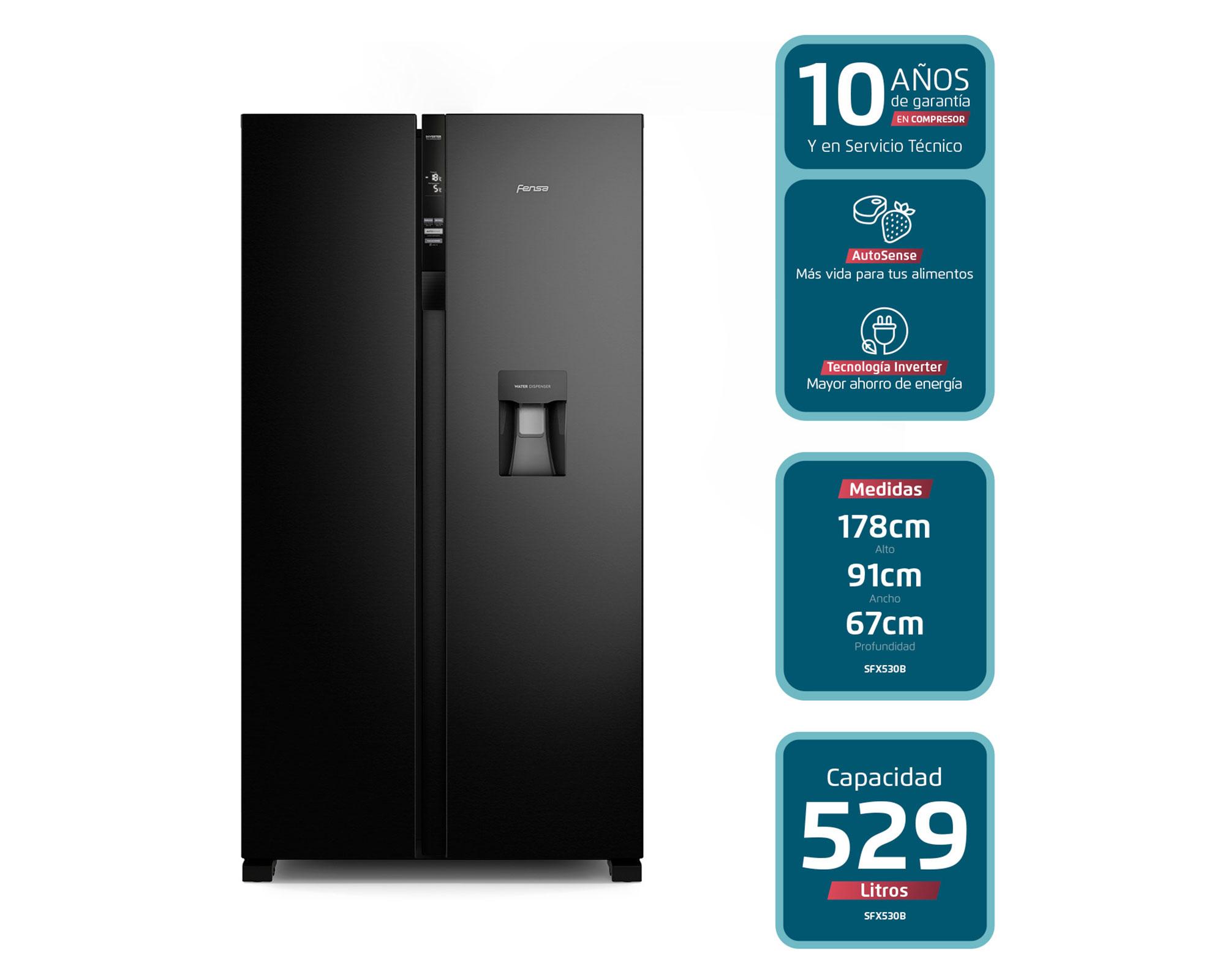 Refrigerador Side by side no frost SFX530 529 lt-3