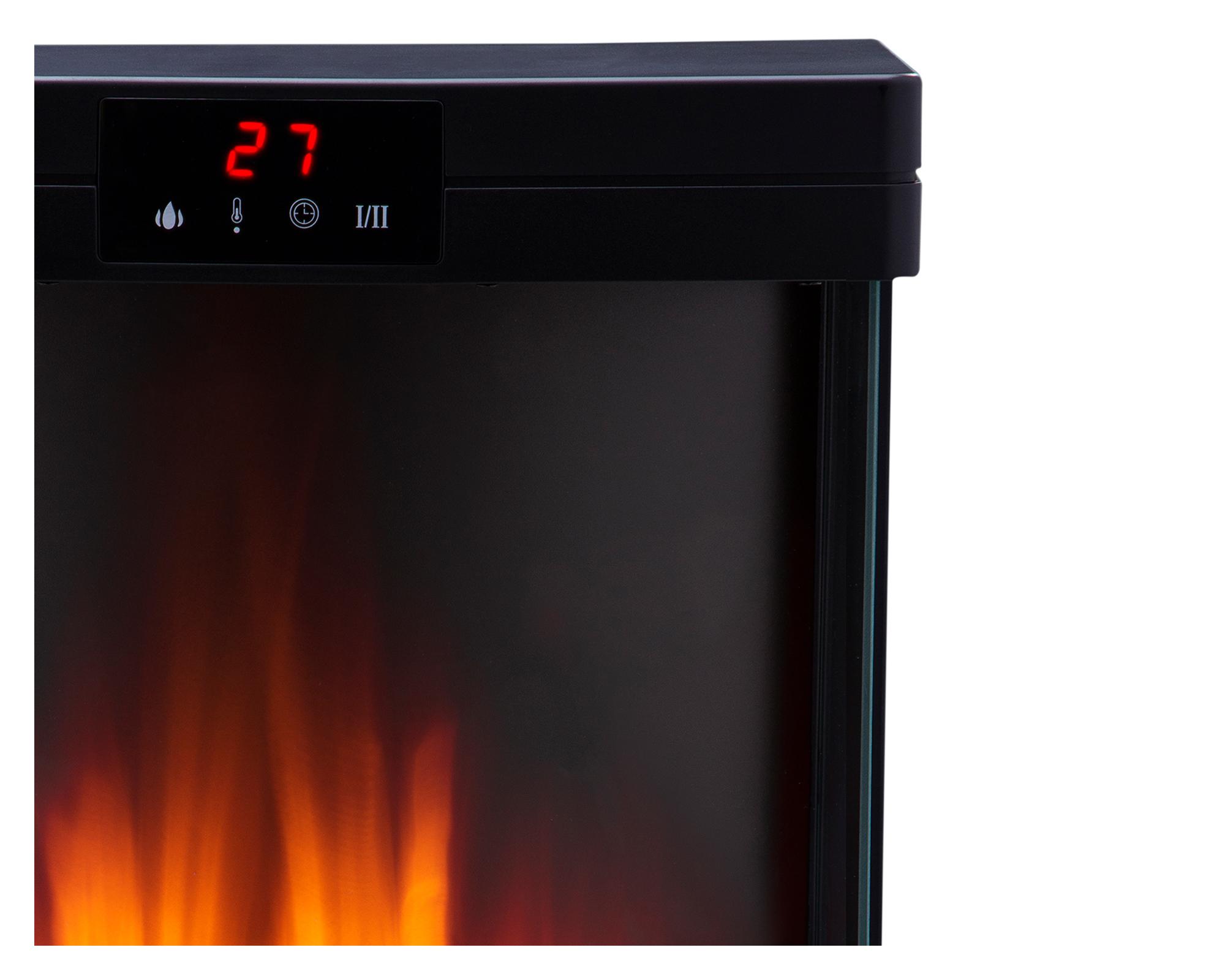 Estufa eléctrica chimenea  1800W KCE-96S negro-2