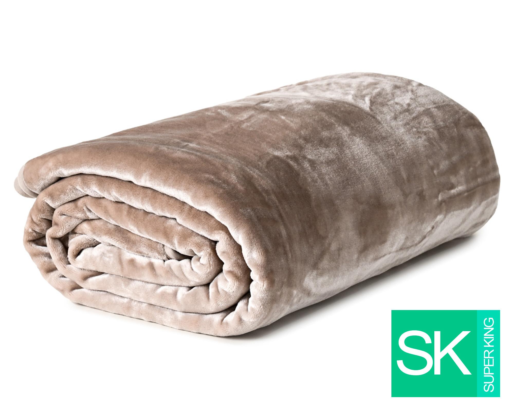 Frazada Súper King Cashmere Touch Taupe-0