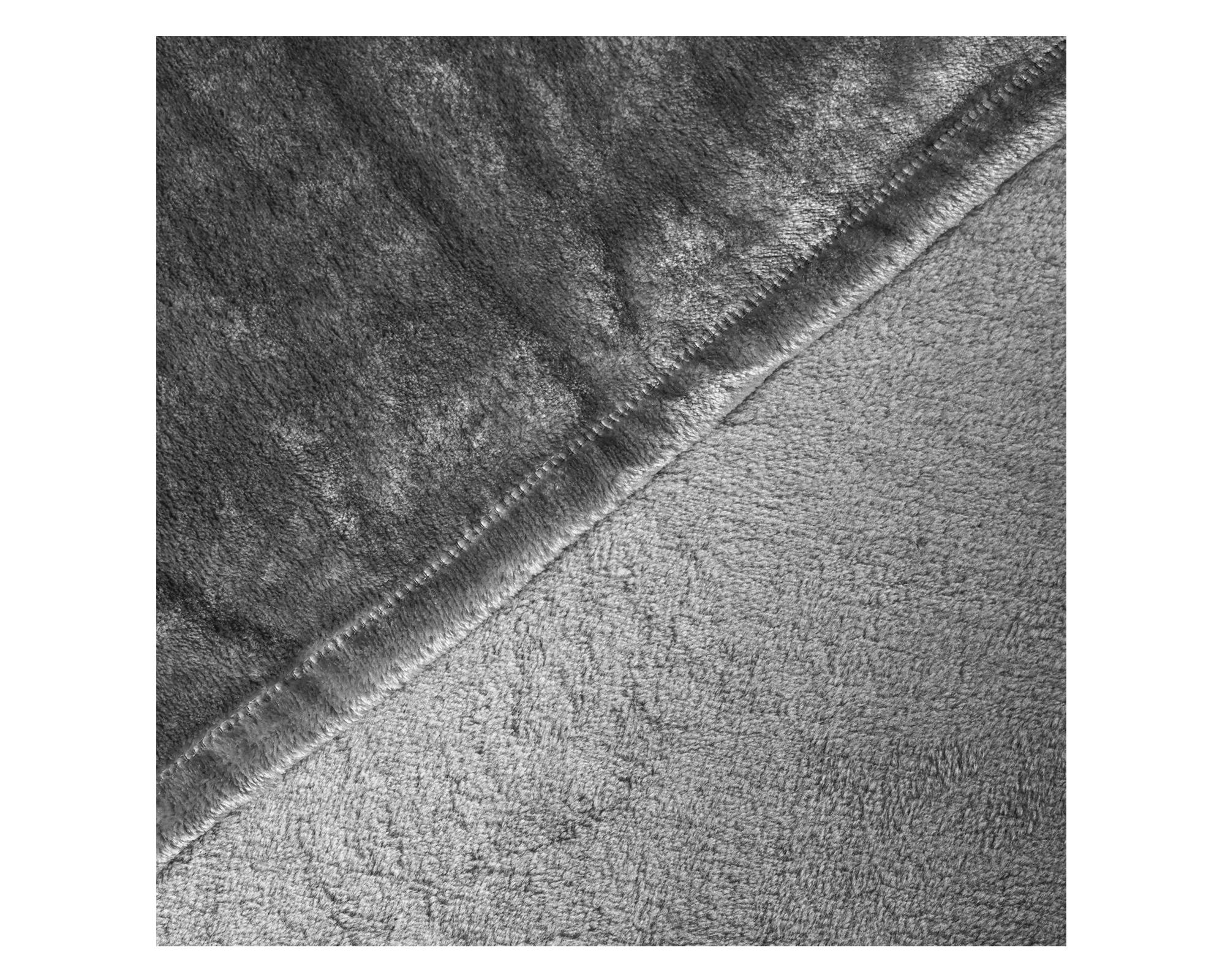 Frazada 2 plazas Flannel Titanium-1