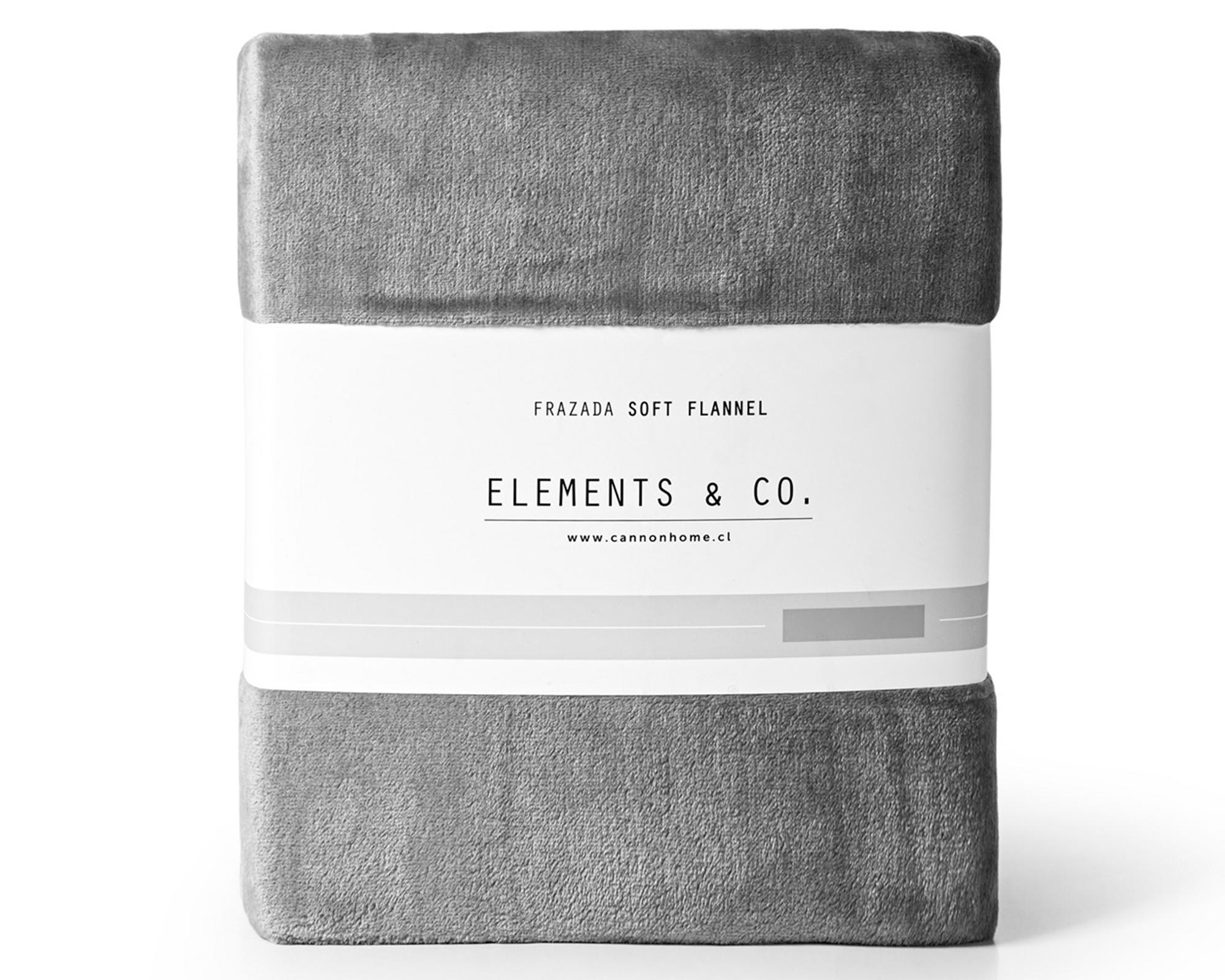 Frazada 2 plazas Flannel Titanium-2