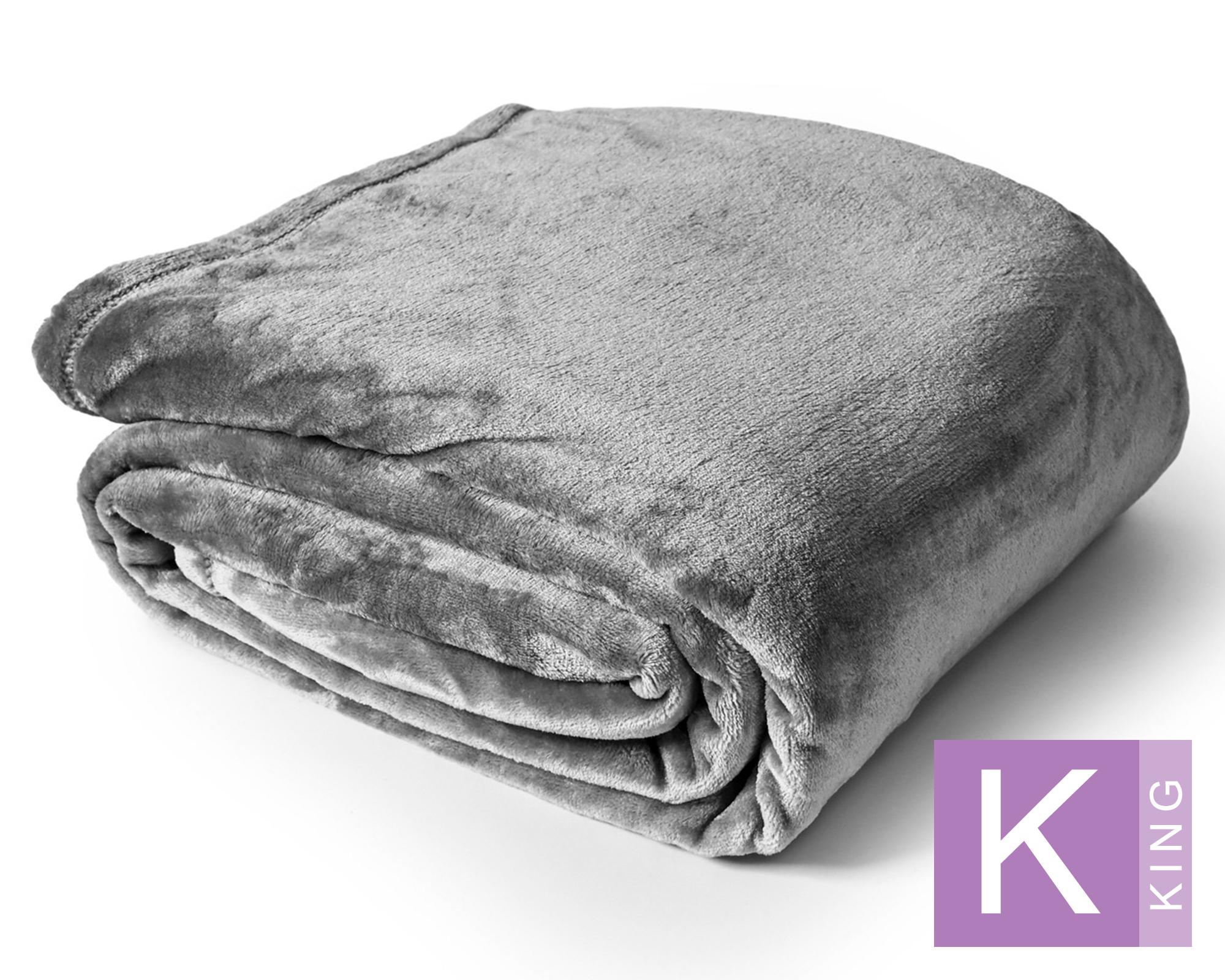 Frazada King Flannel Titanium-0