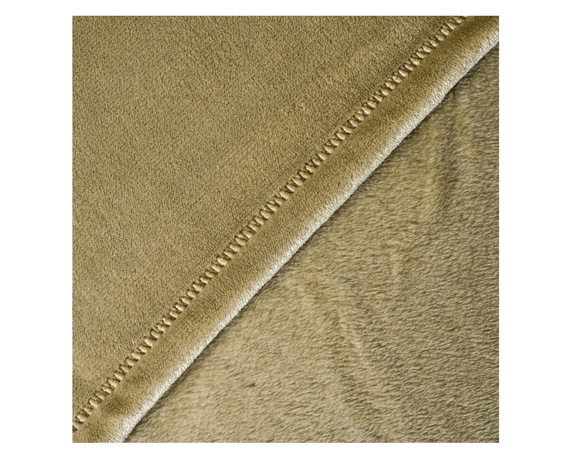 Frazada 2 plazas Flannel Olive-1