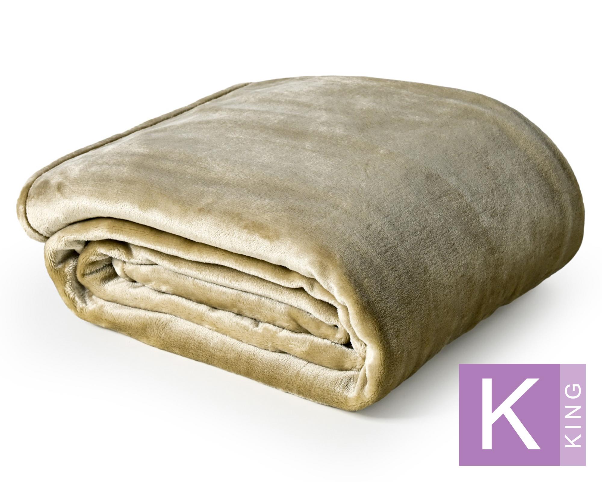 Frazada King Flannel Olive-0