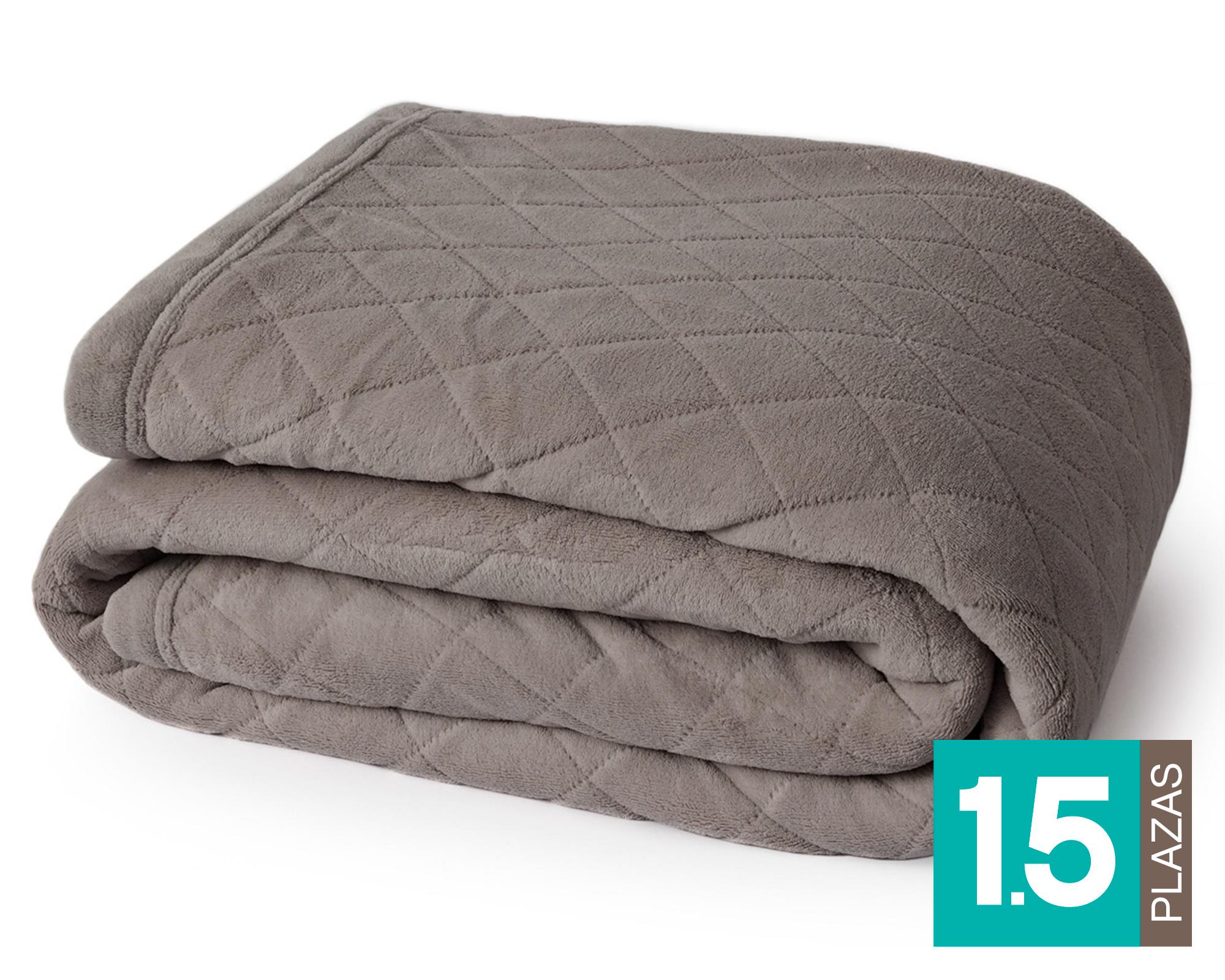 Frazada 1.5 plazas bicapa térmica Taupe-0