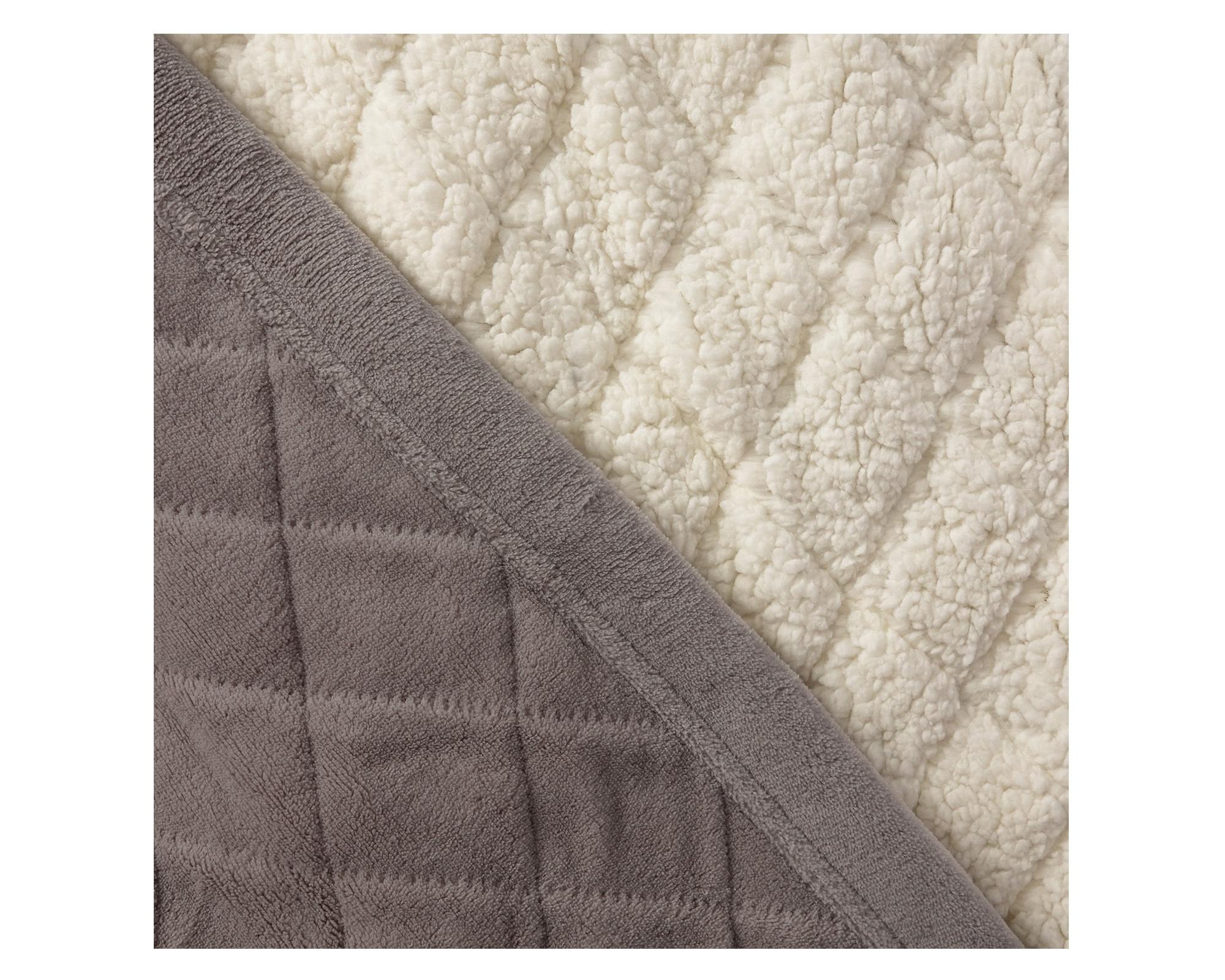 Frazada King bicapa térmica Taupe-1