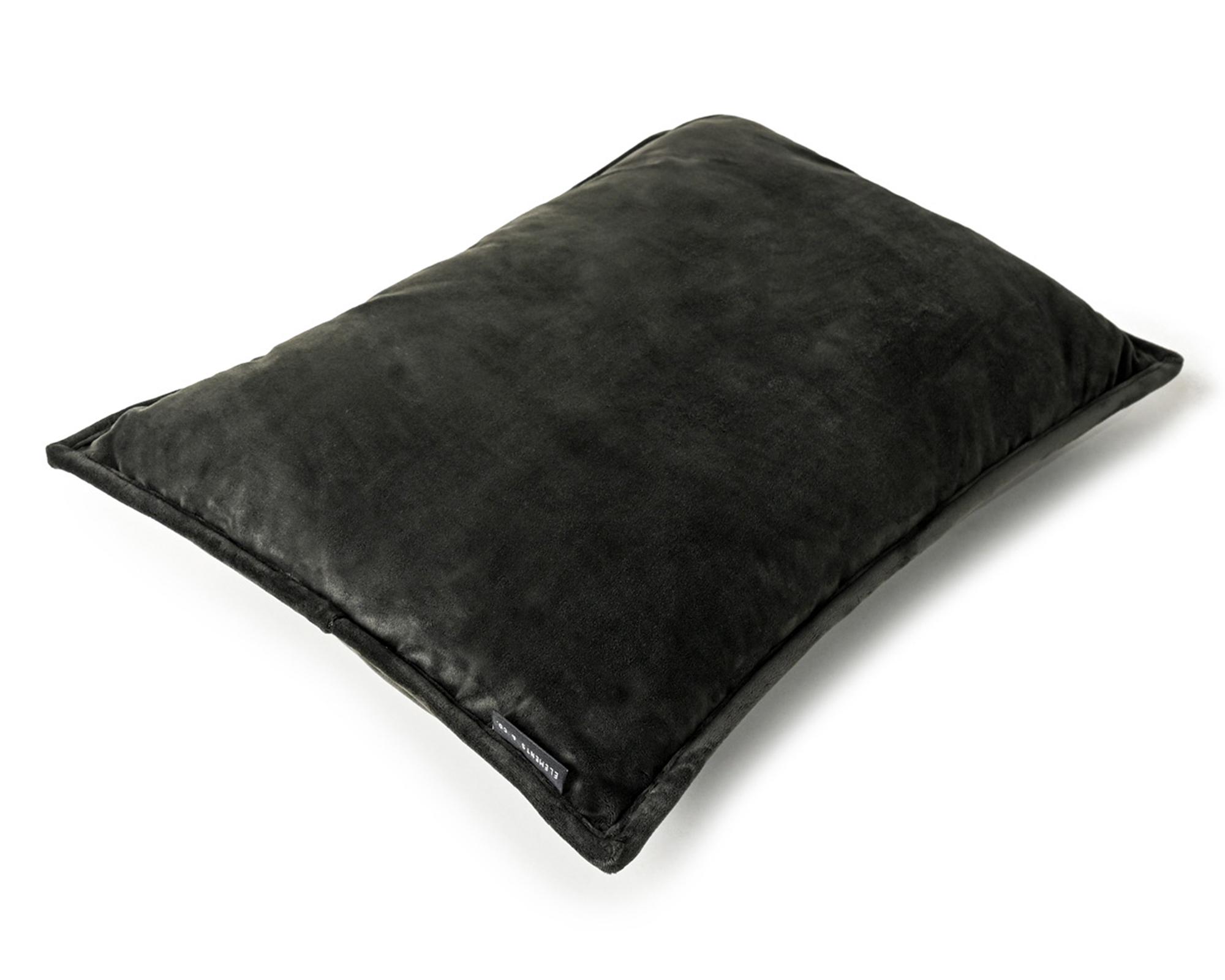 Cojín 60x40 cm algodón Velvet Black-2