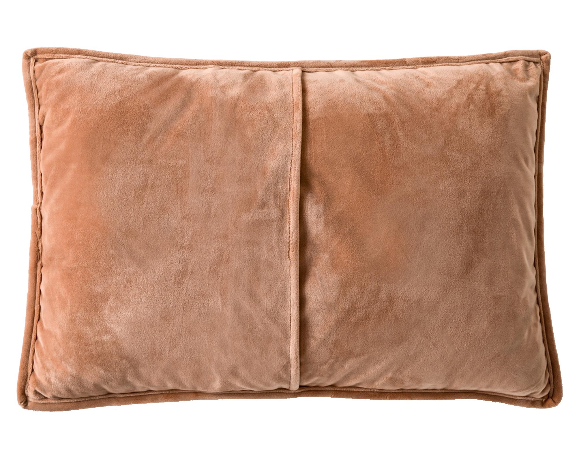Cojín 60x40 cm algodón Velvet Tan Rose-1