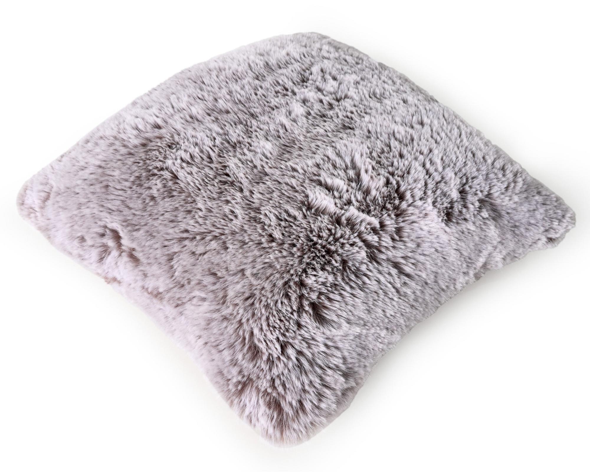 Cojín algodón 48x48 cm Fur Taupe-2