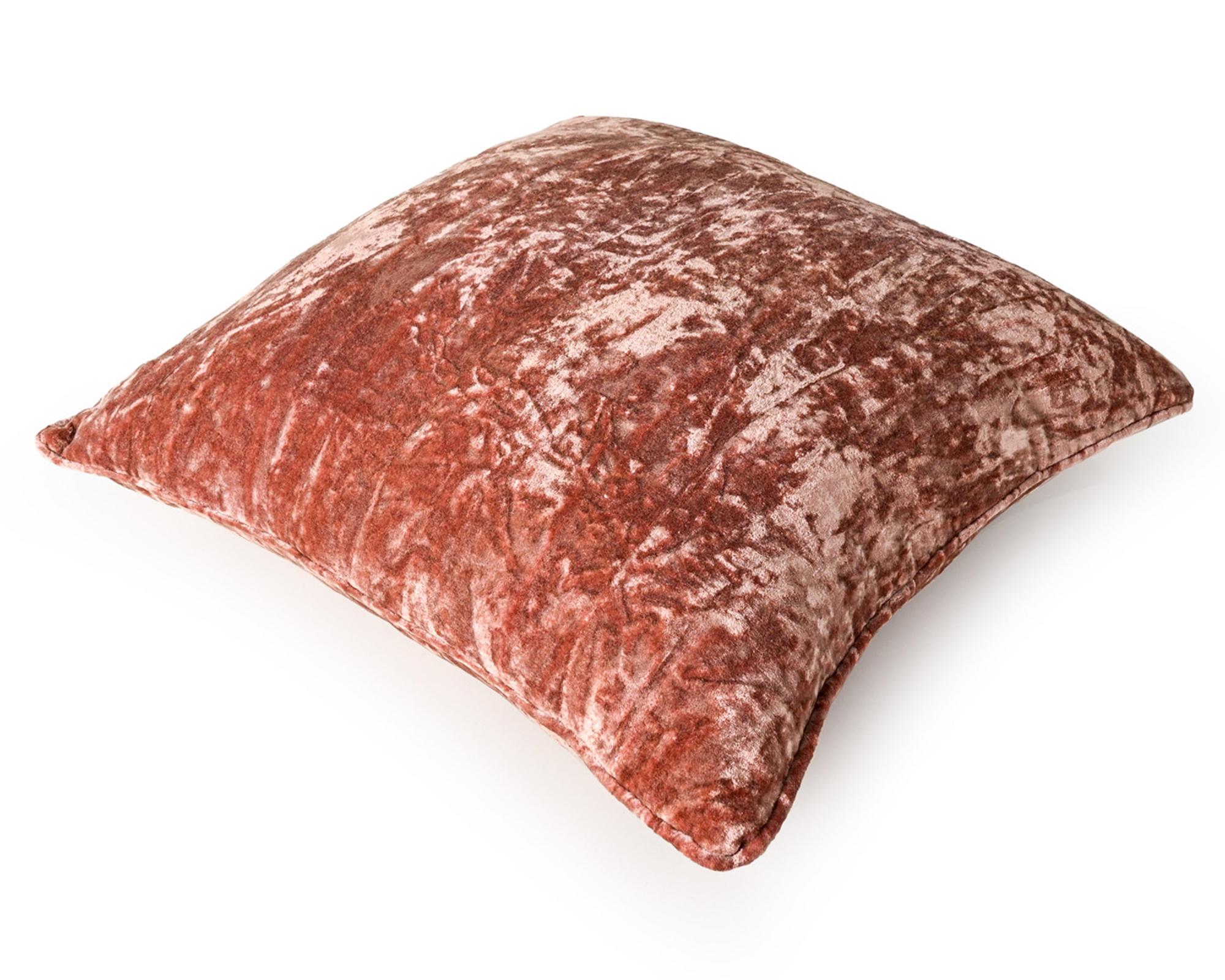 Cojín 50x50 cm algodón Shiny Velvet Deep Rose-1