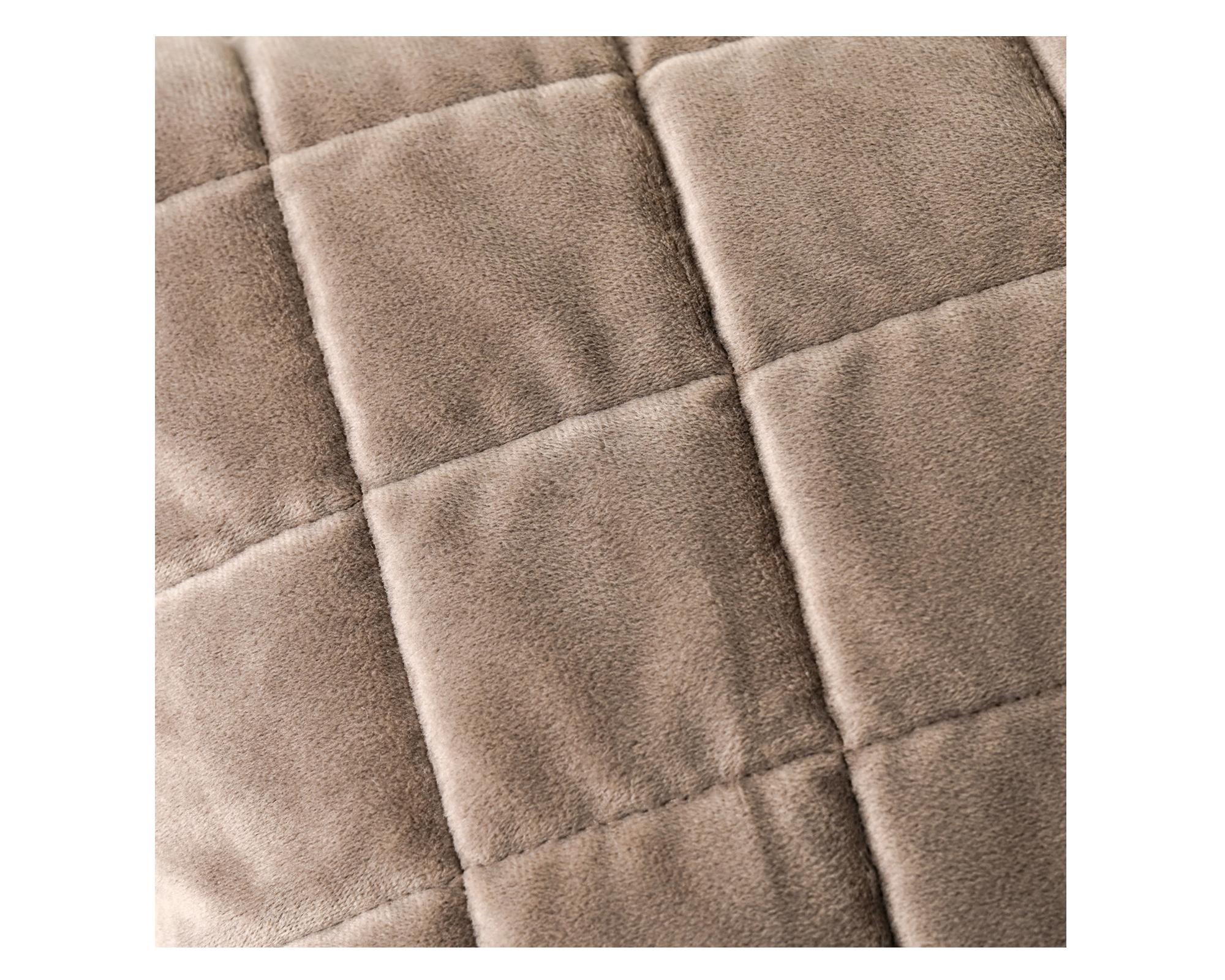 Cojín algodón 35x80 cm Washed Velvet Taupe-3