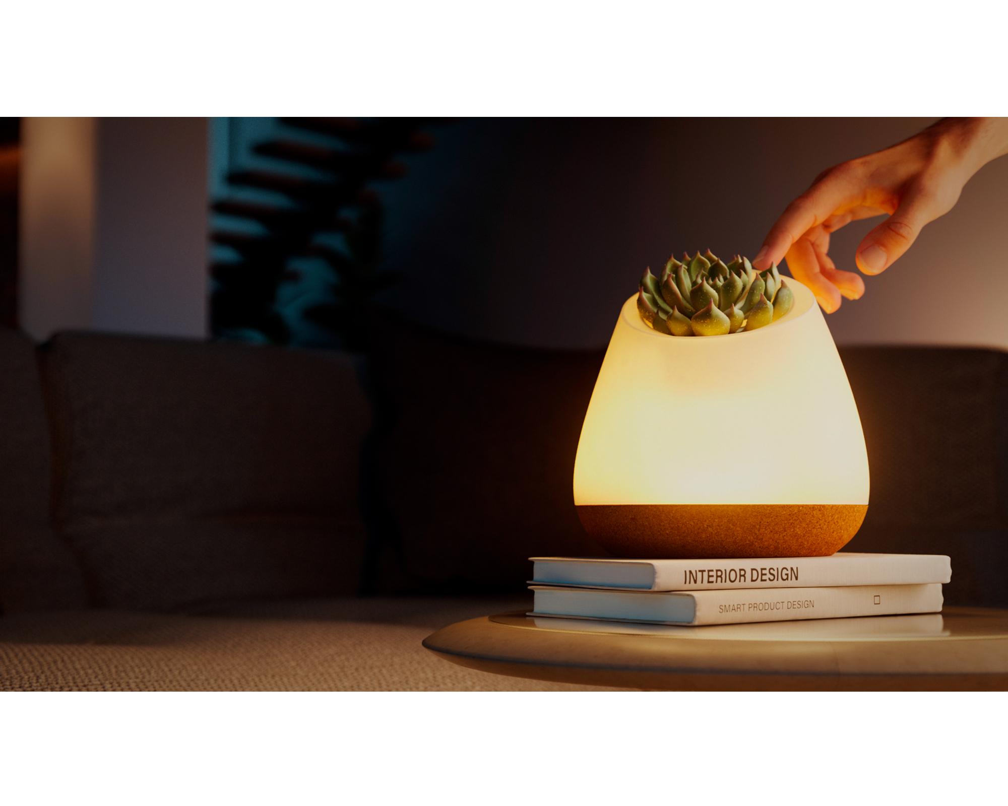 Lámpara sobremesa biotecnológica LED luz cálida-4