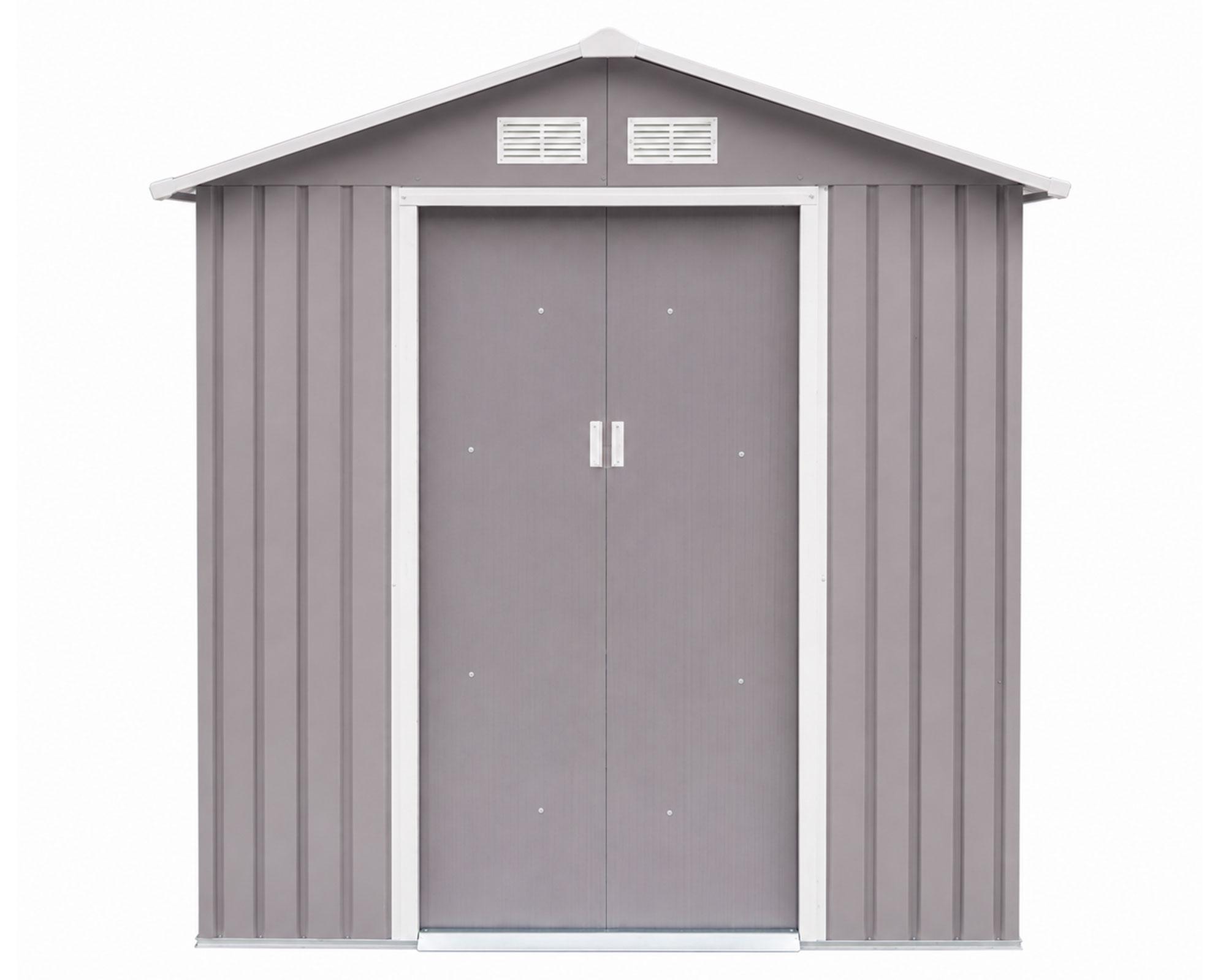 Bodega de jardín IGBJ125-195G gris 186x196x132 cm 2.44 m2-0