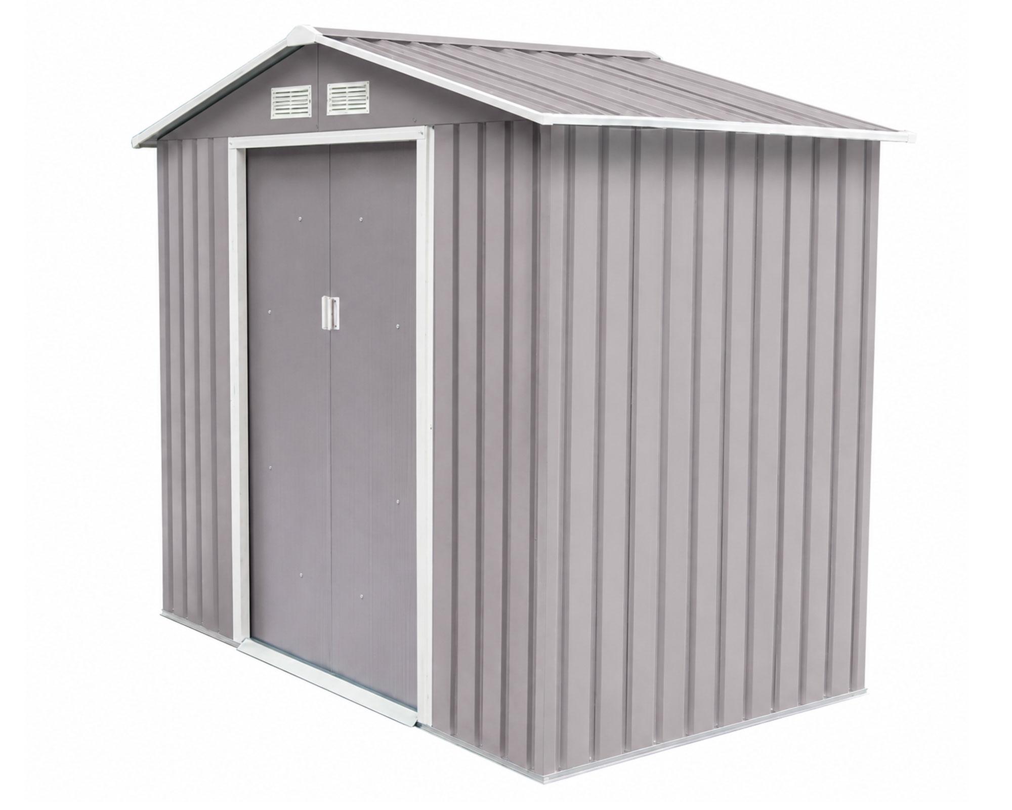 Bodega de jardín IGBJ125-195G gris 186x196x132 cm 2.44 m2-1
