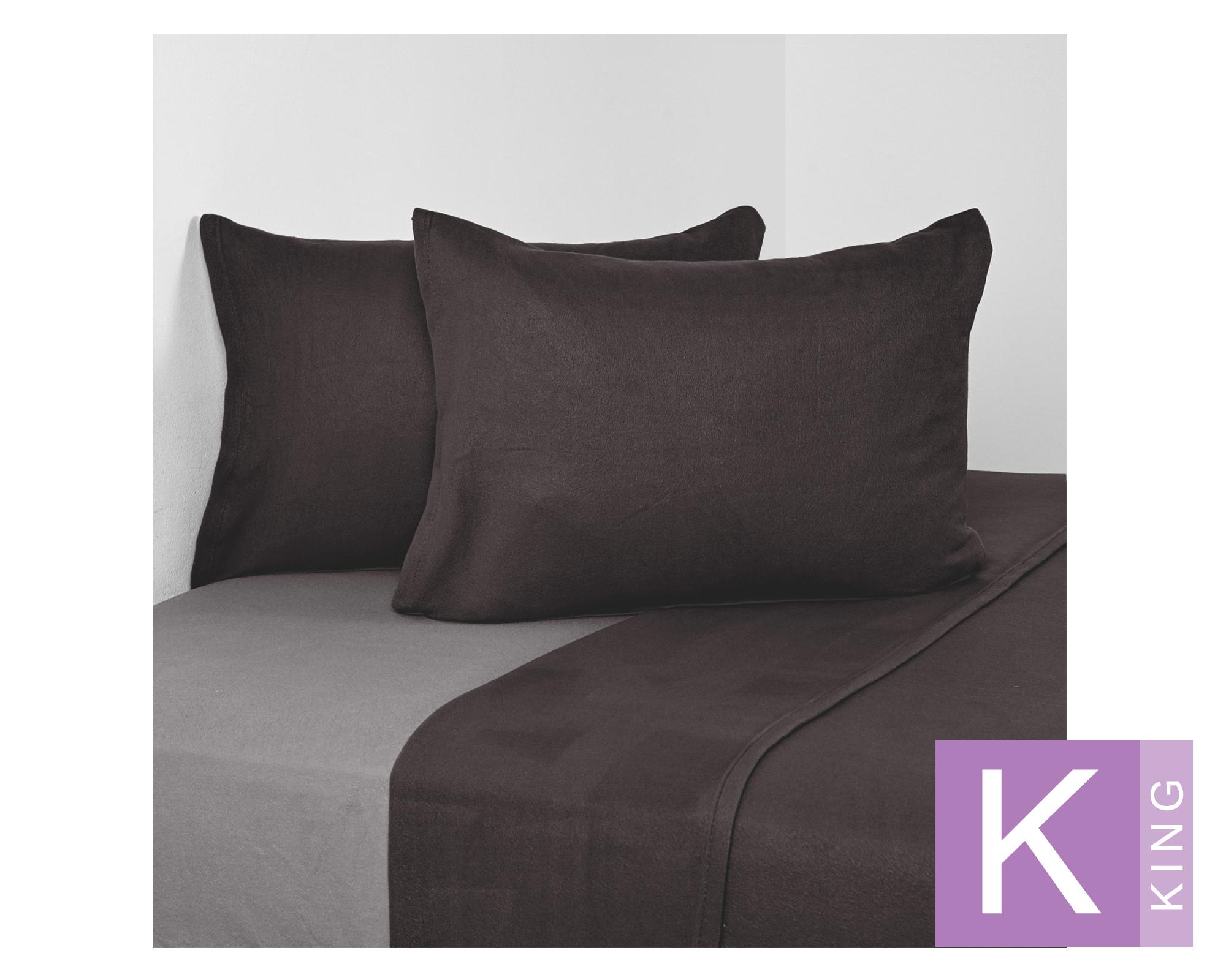 Sábanas polar King Liso Carbon-0