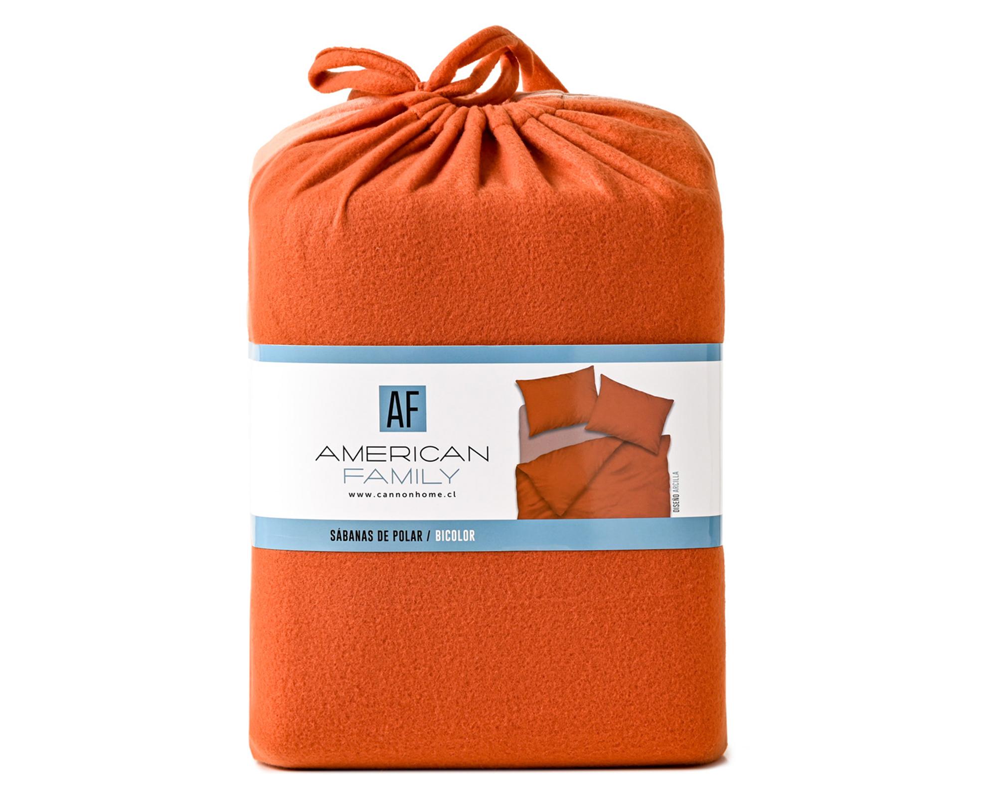 Sábanas polar King Liso Arcilla-2