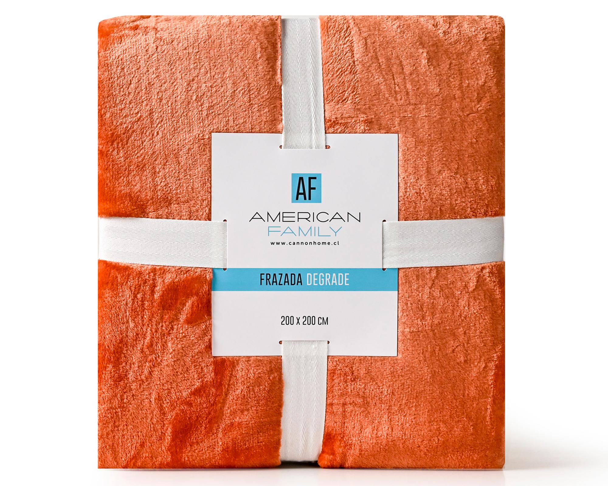Frazada 2 plazas Flannel Degrade Ginger-1