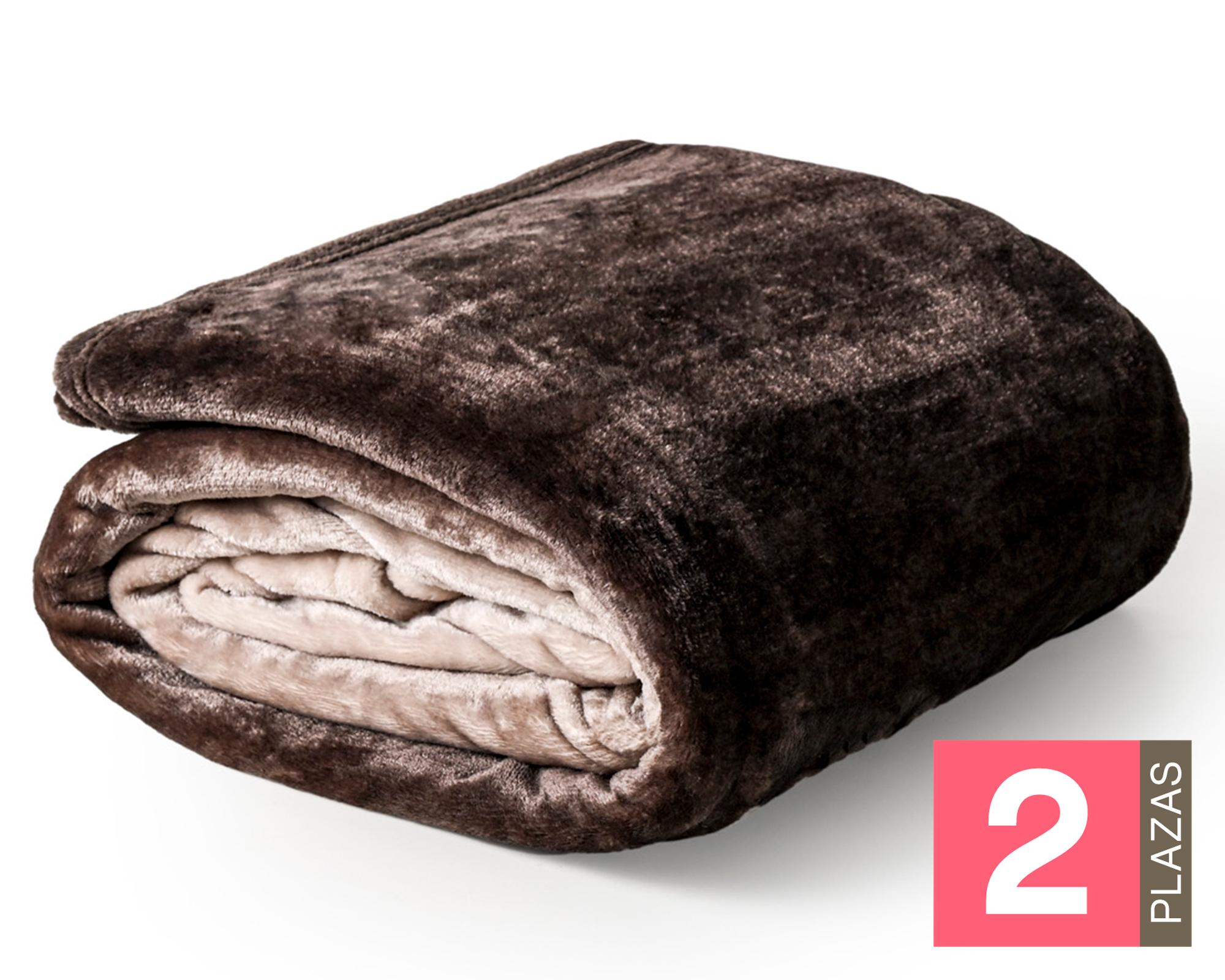 Frazada 2 plazas Flannel Degrade Grafito-0