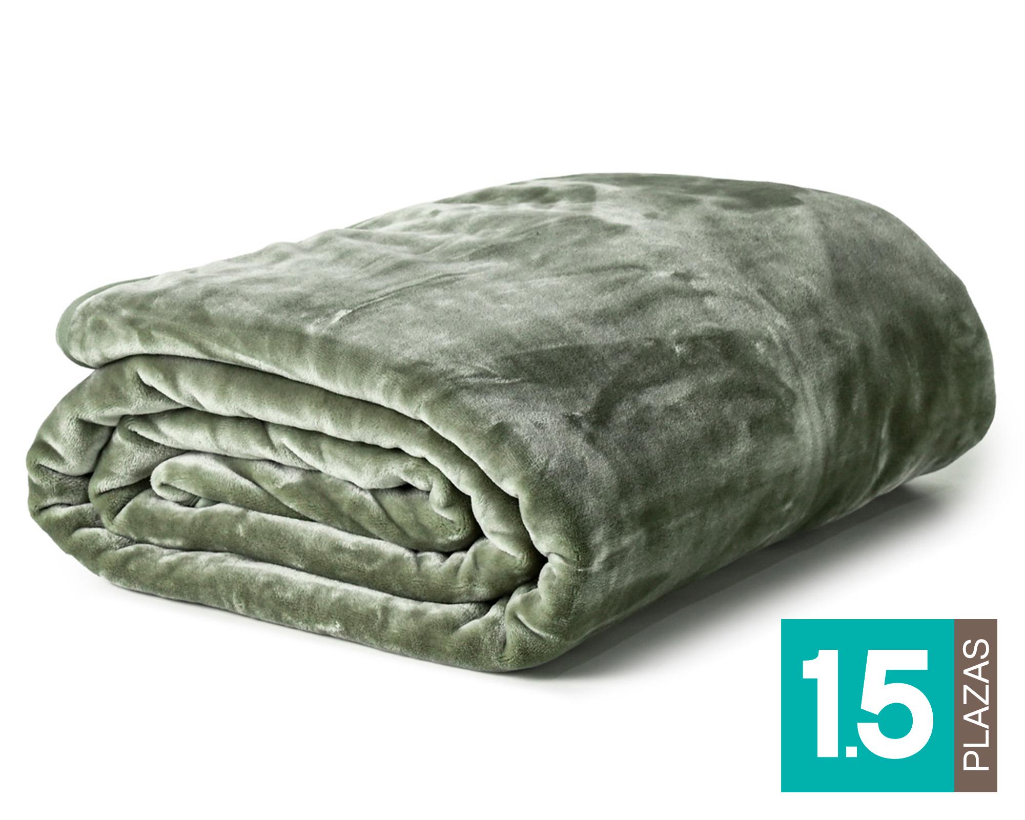 Frazada 1.5 plazas Cashmere Touch Olive-0
