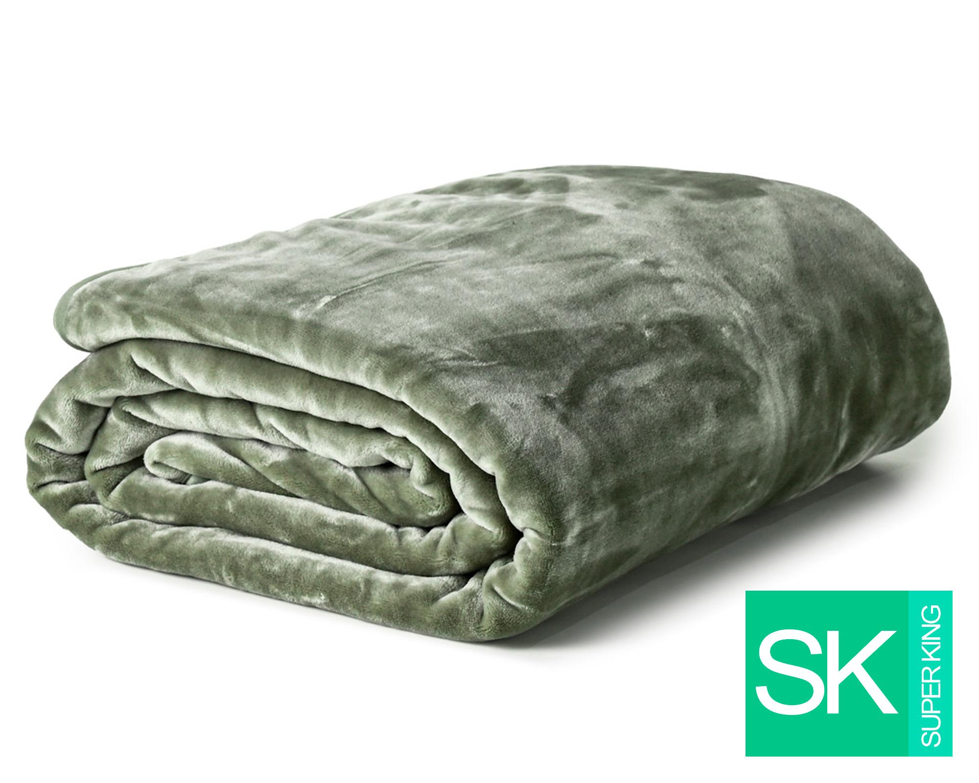 Frazada Súper King Cashmere Touch Olive-0