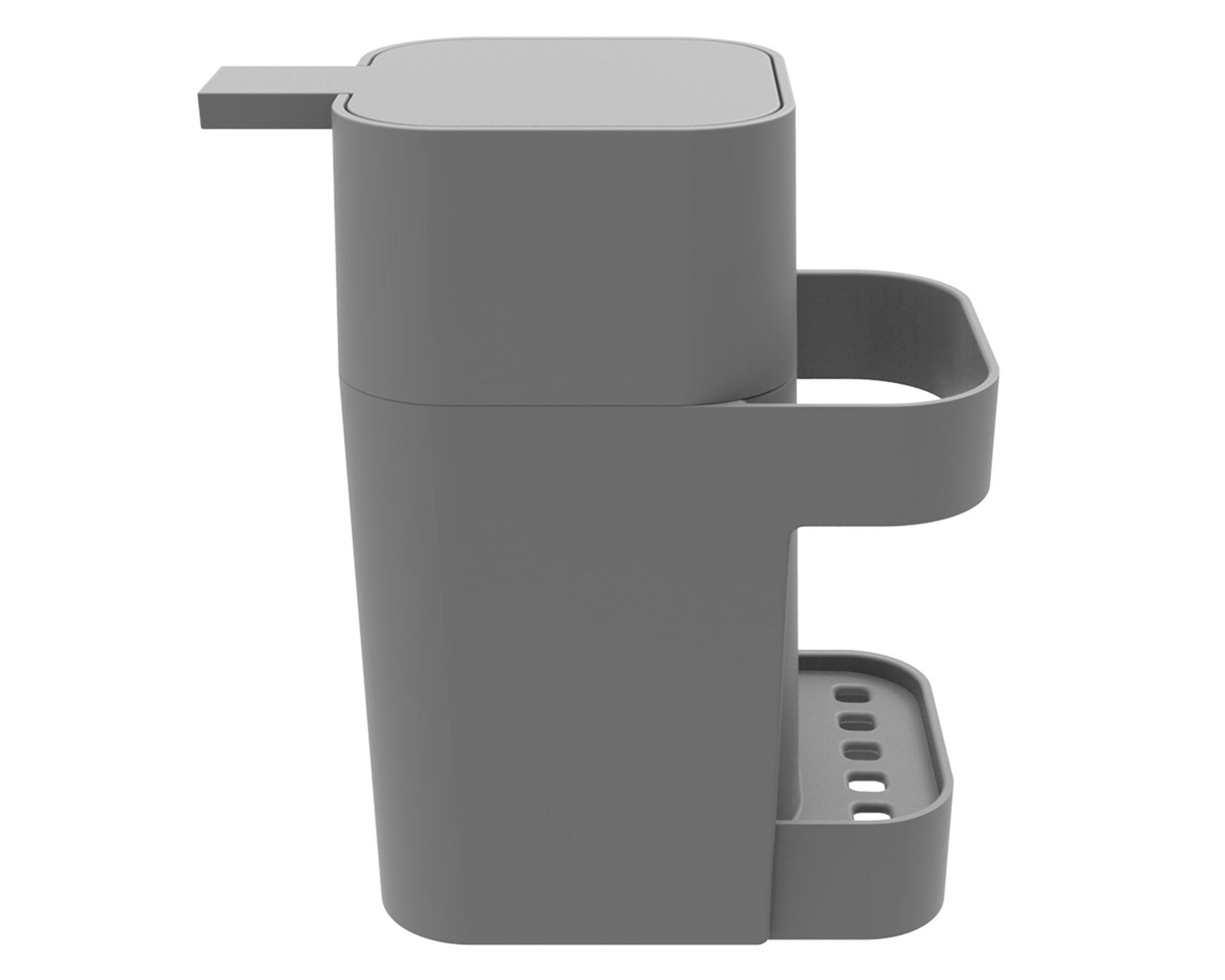 Dispensador lavaloza plástico gris-0