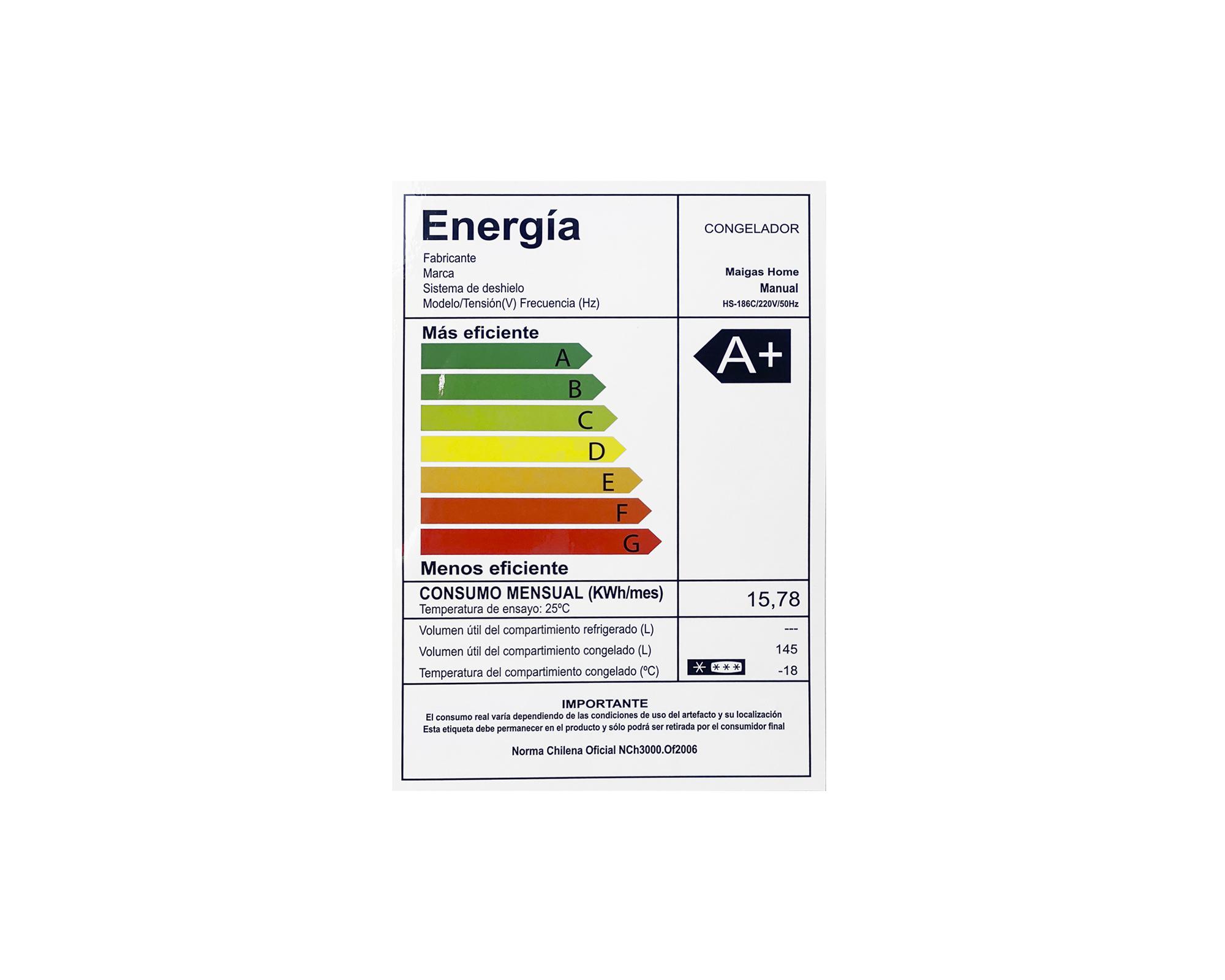 Congelador 145 litros HS-186C blanco-7