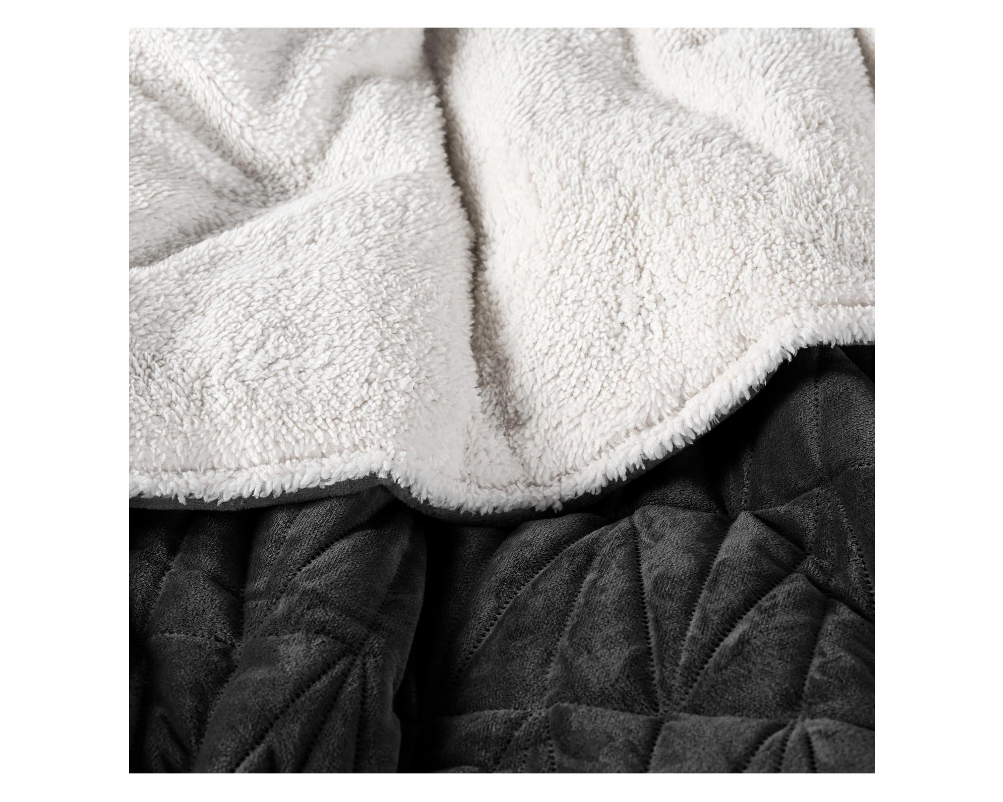 Plumón sherpa 2 plazas Snow Black-1