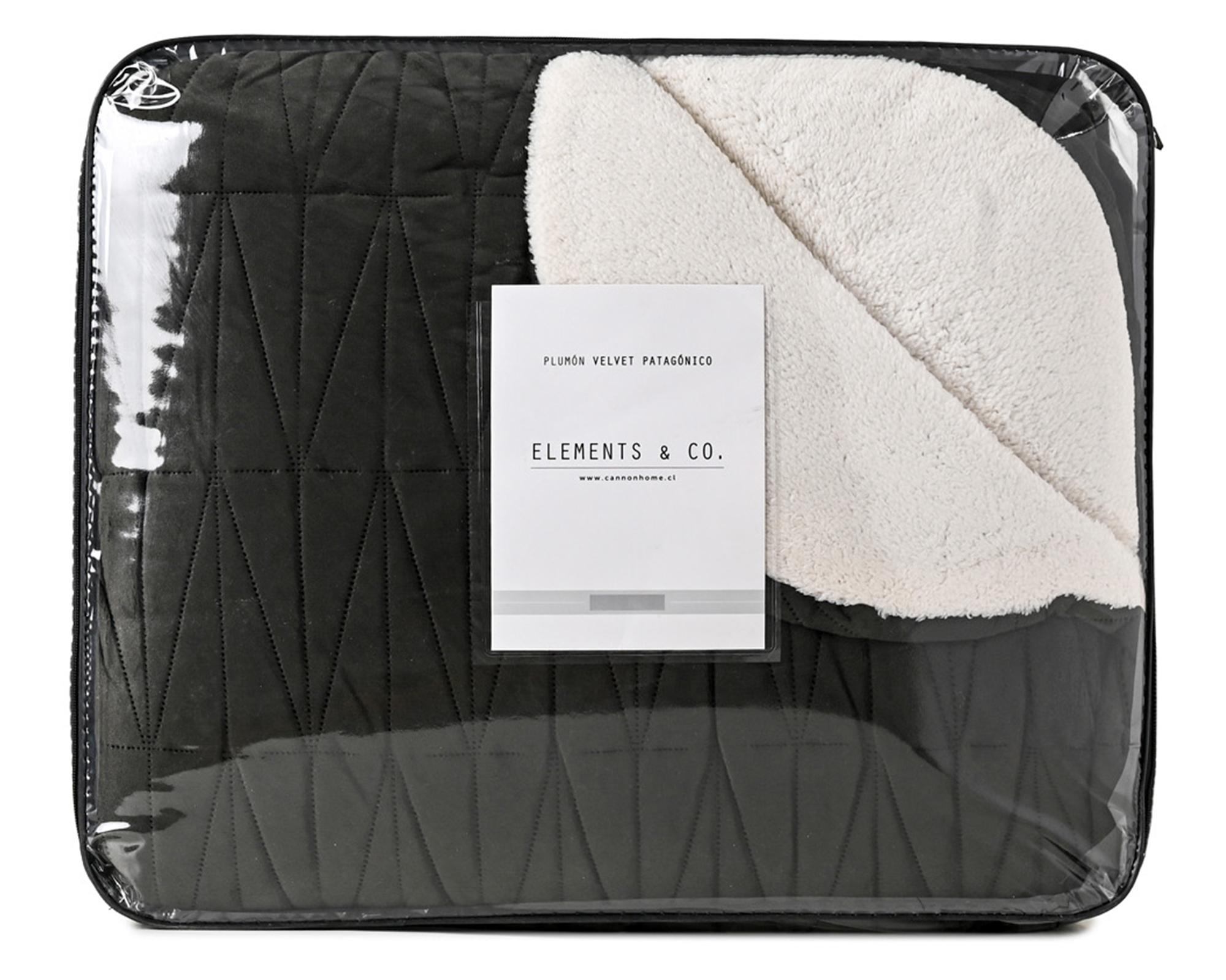 Plumón sherpa Súper King Snow Black-2