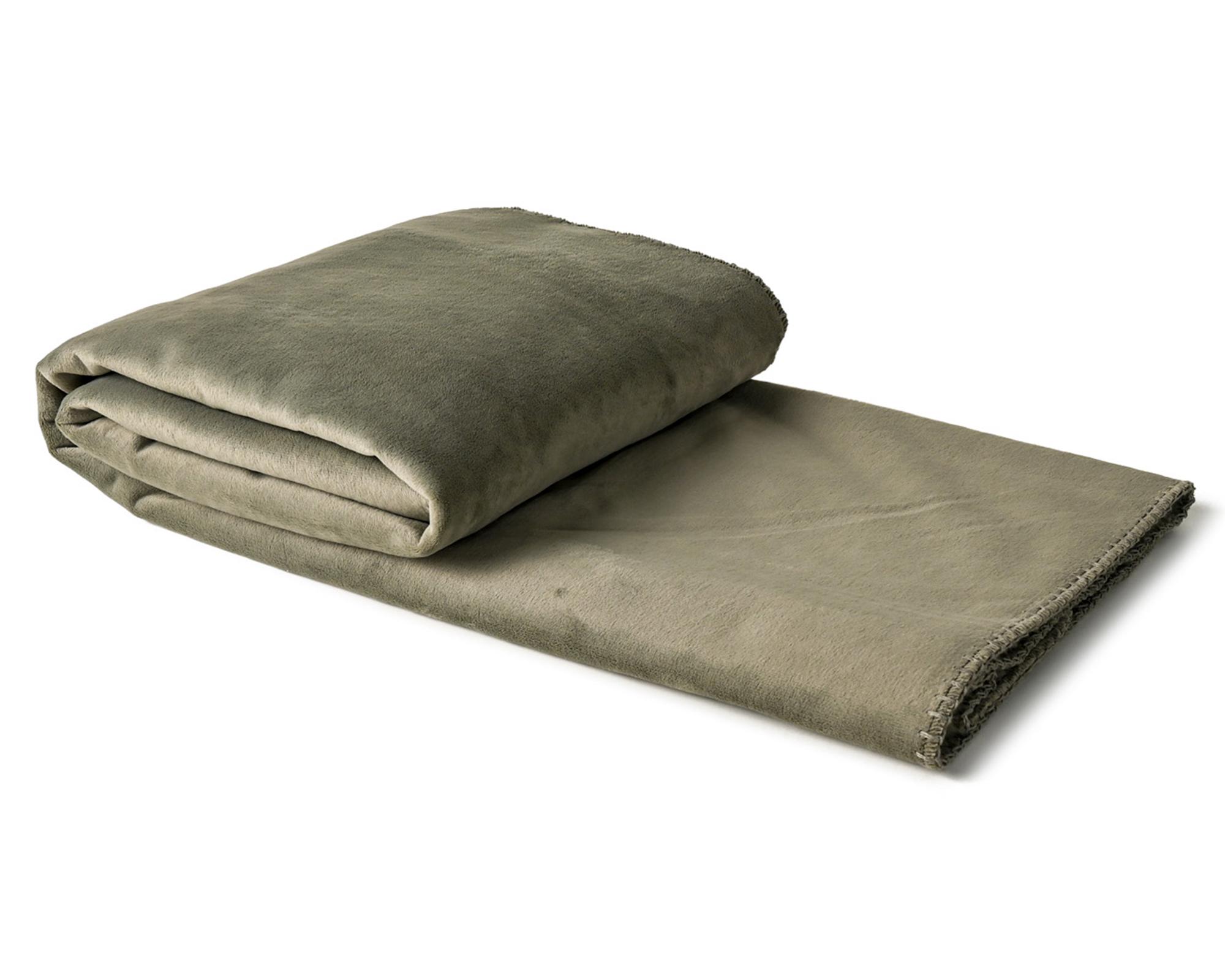 Manta 127x152 cm Moonlight Fur Oliva-0
