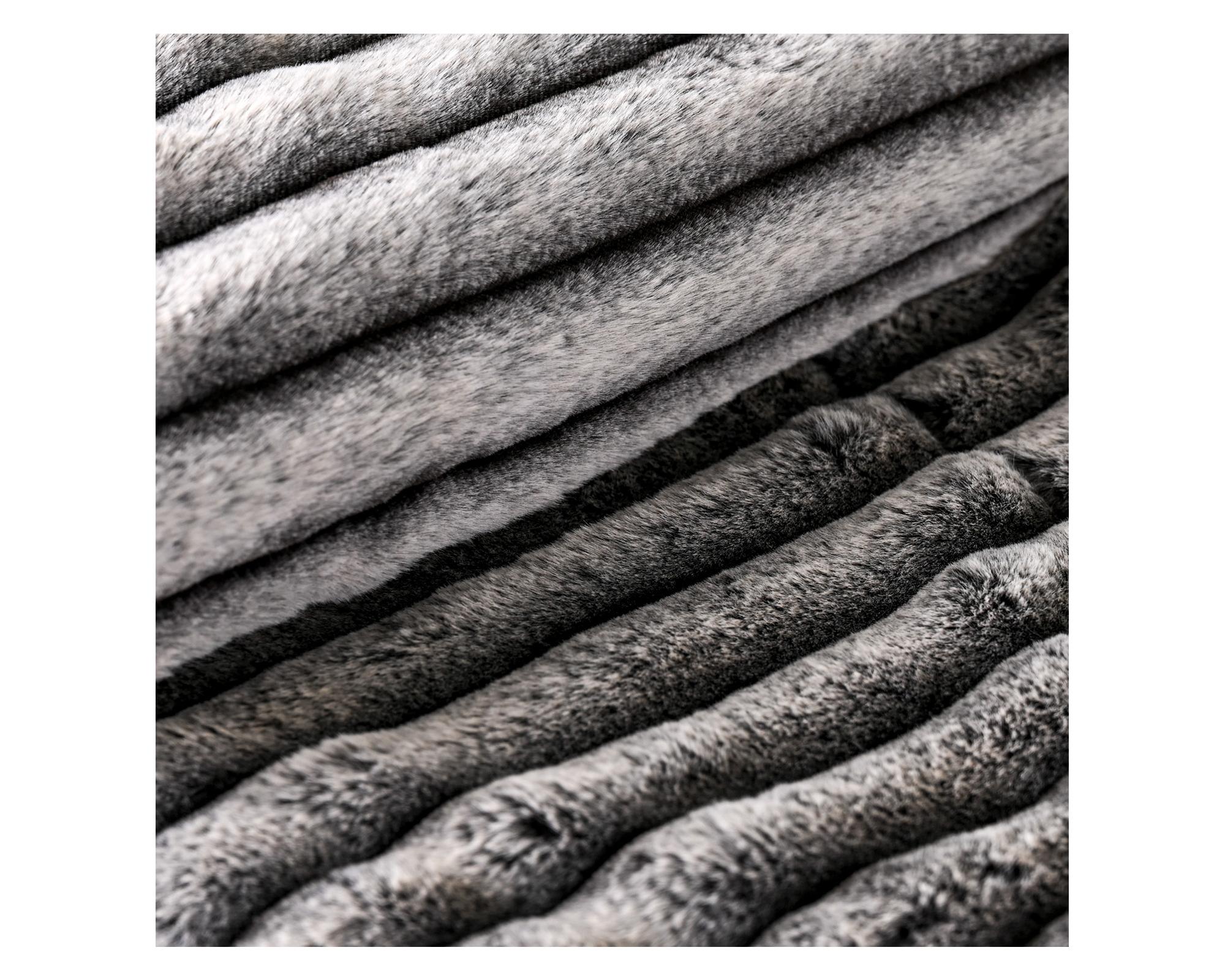 Manta 127x152 cm Stripes gris-1