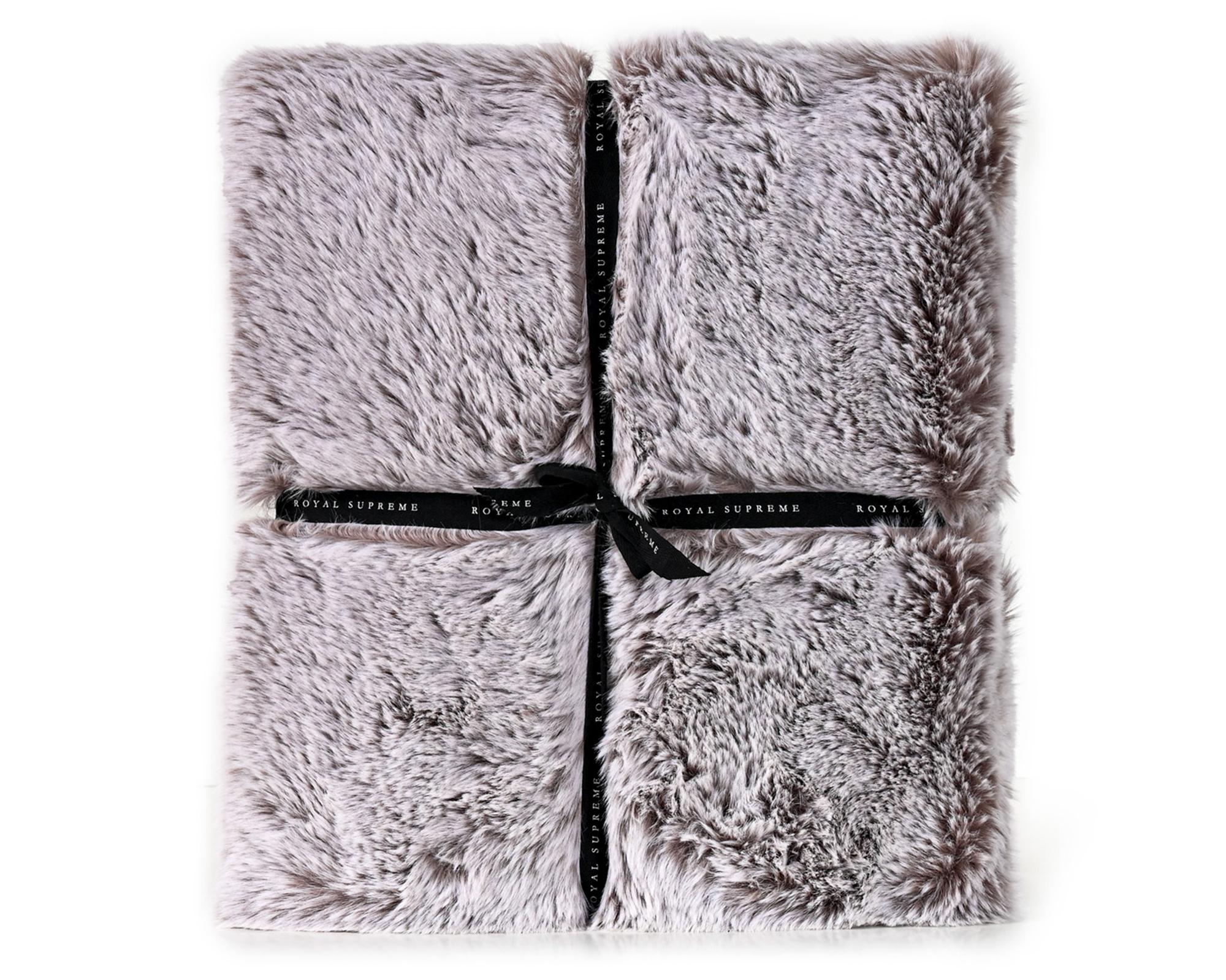 Manta 127x152 cm Fur Taupe-2