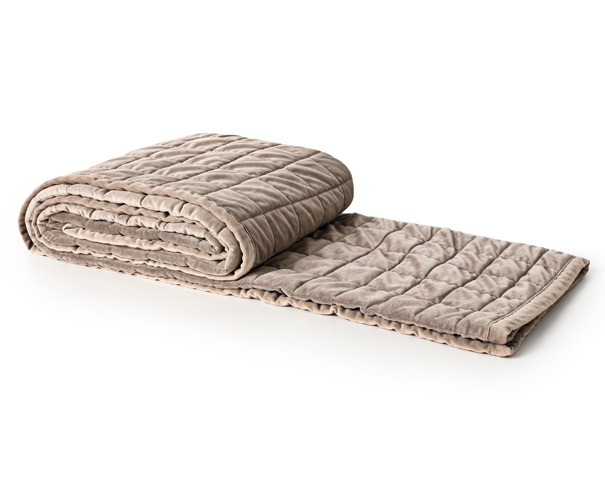 Piecera 100x220 cm Washed Velvet Taupe-0