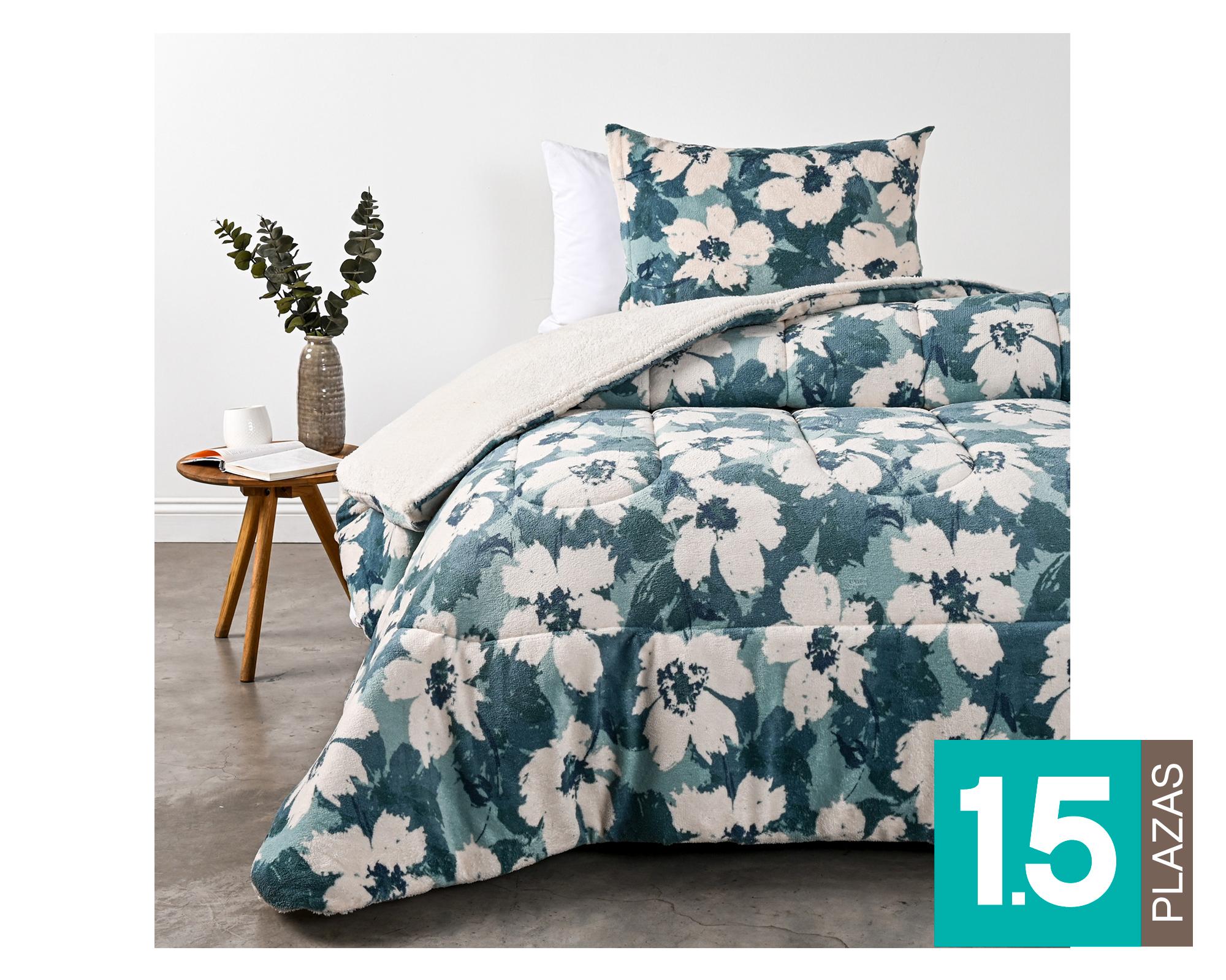 Plumón sherpa 1.5 plazas Malise azul-0