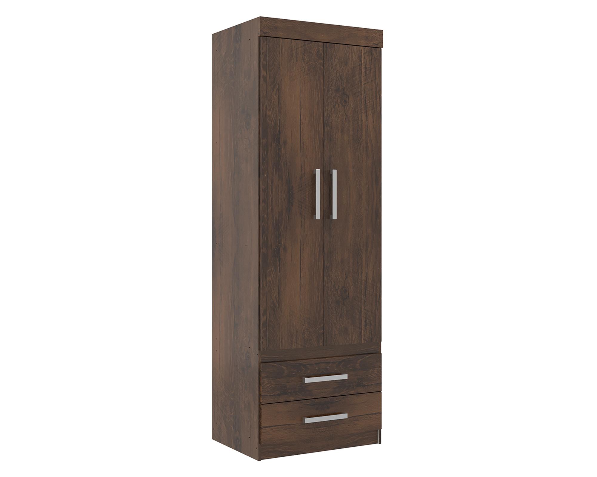 Closet 2 puertas 2 cajones GR2200 Cacau-2