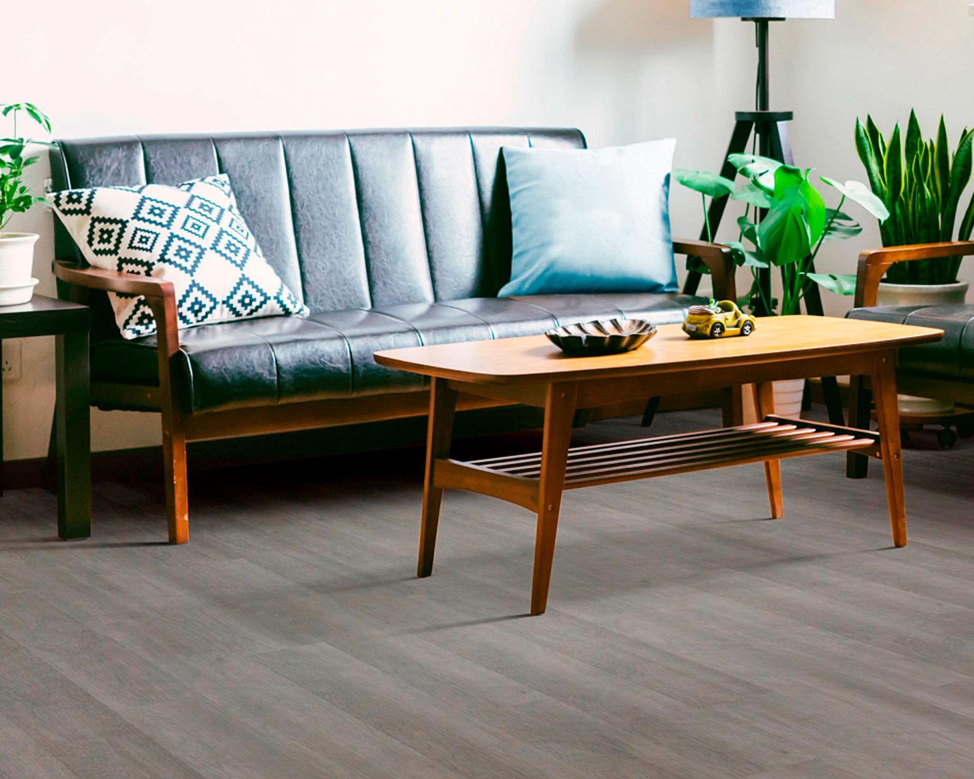 Piso vinílico 4 mm + eva 1 mm gris ceniza 19x122 cm 2.17 m2-4